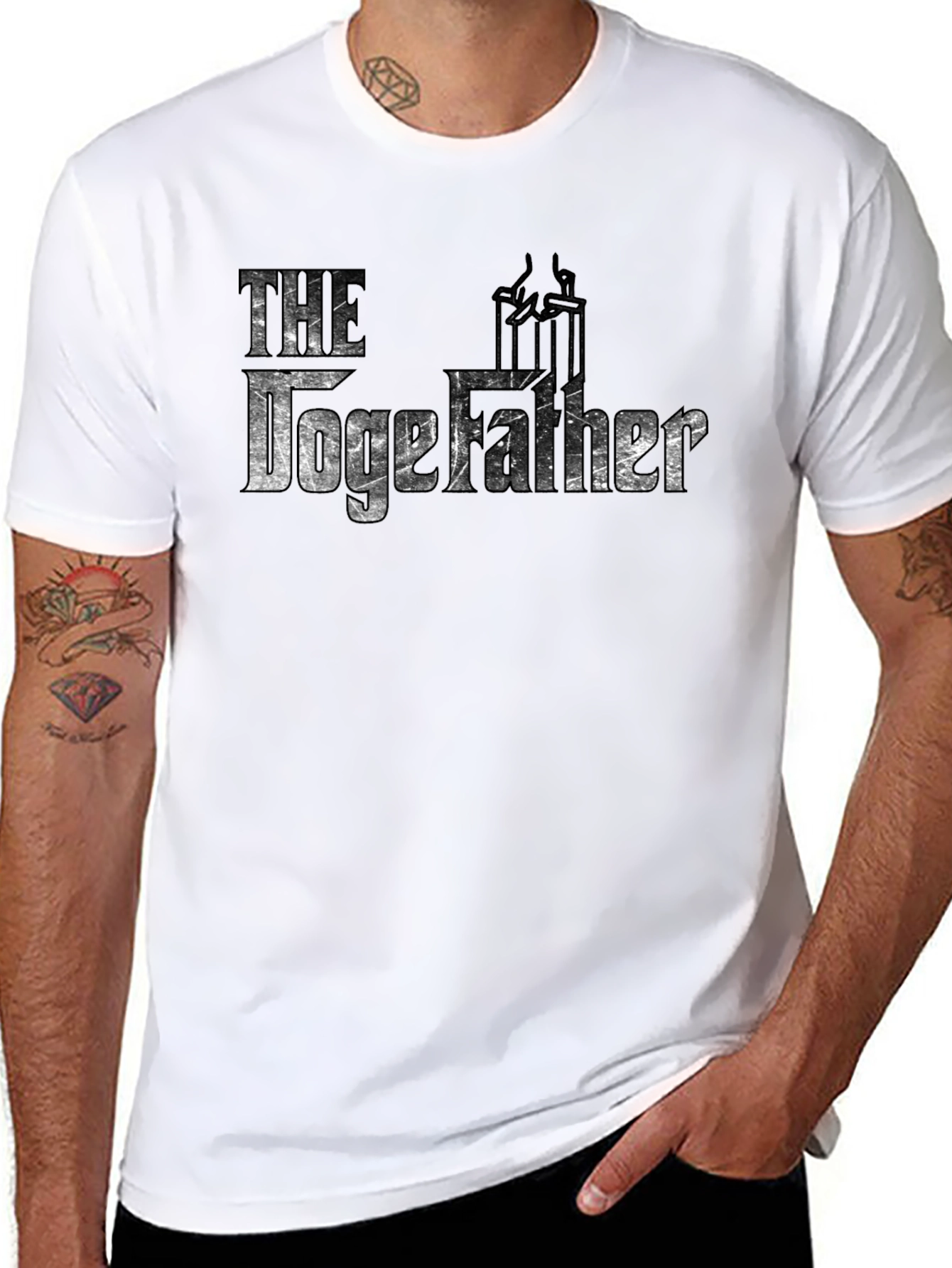 The DogeFather Black Graphic Tee