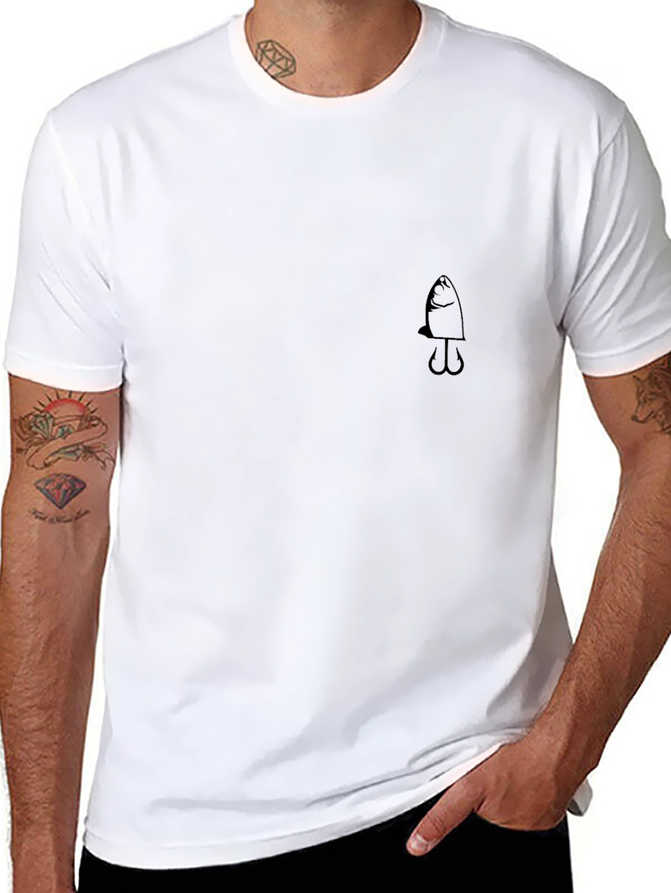 Black Fishing Lure T-Shirt - Anglers Choice