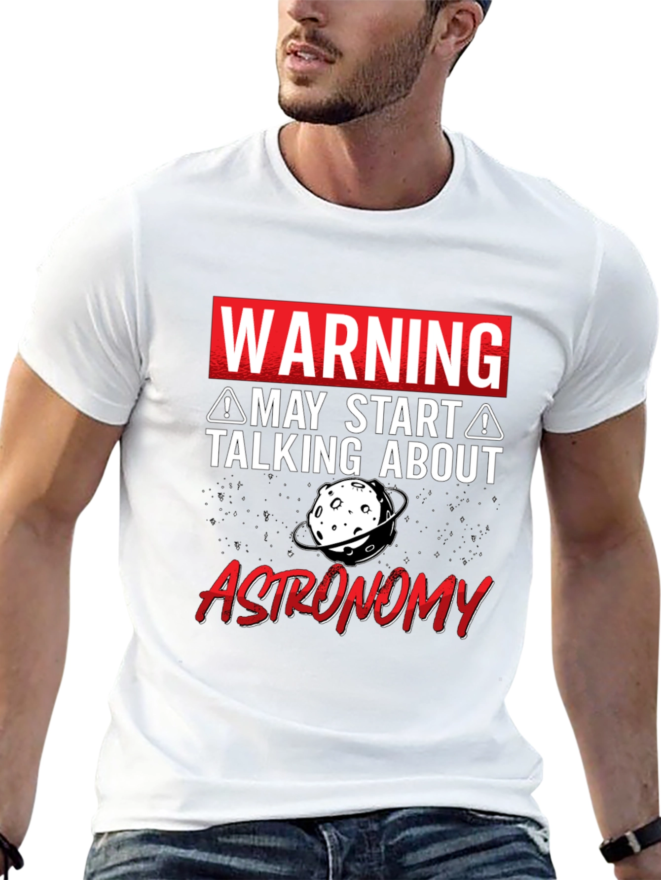Warning May Talk About Astronomy T-Shirt