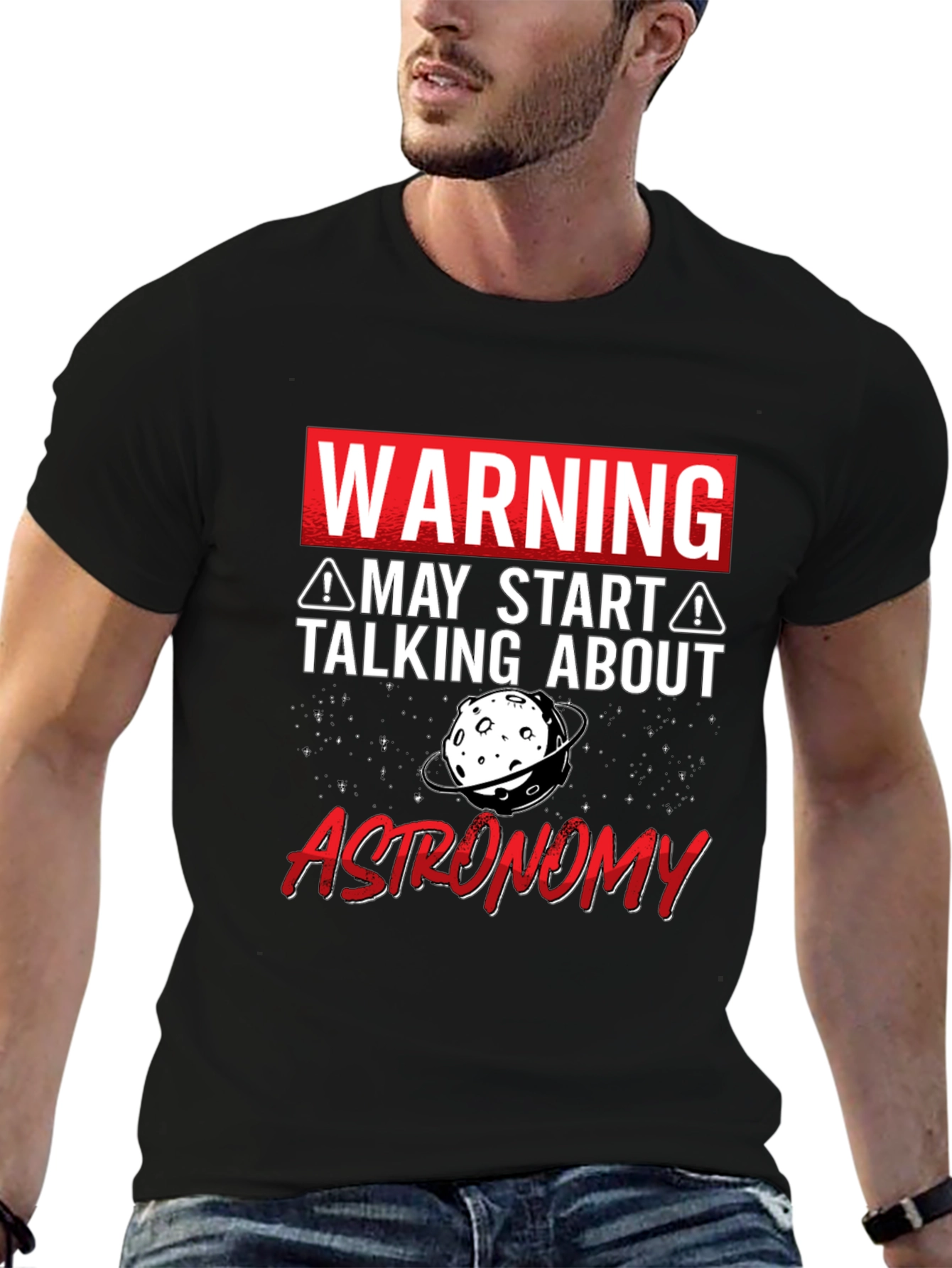 Warning May Talk About Astronomy T-Shirt