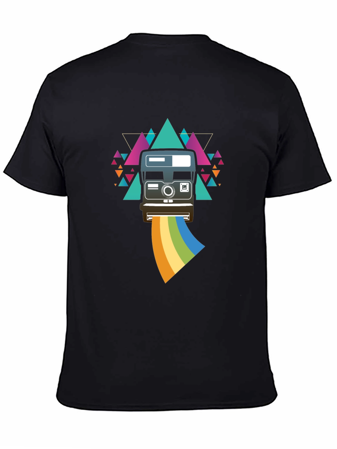 Retro Camera Rainbow Graphic Tee - Unisex