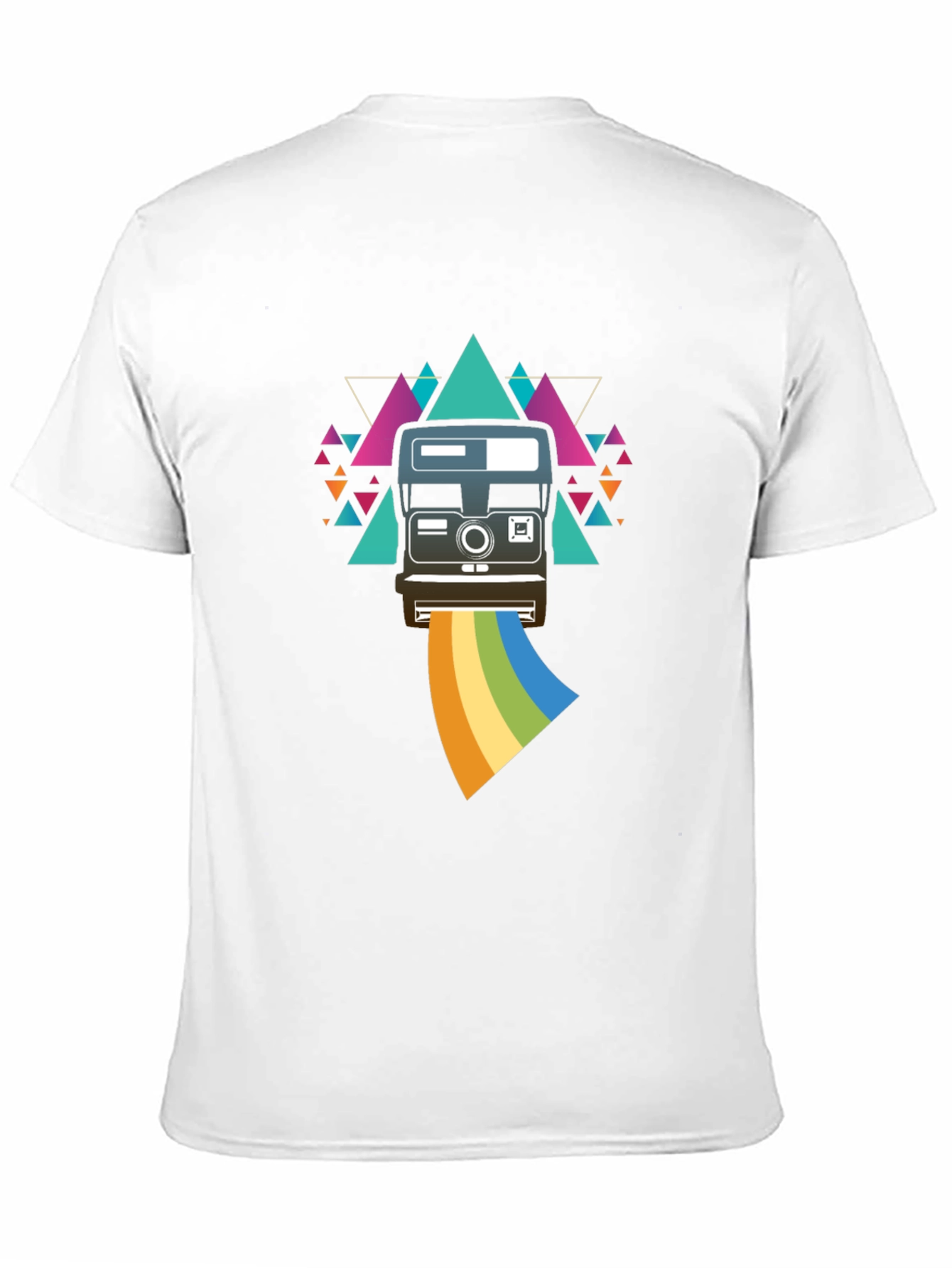 Retro Camera Rainbow Graphic Tee - Unisex