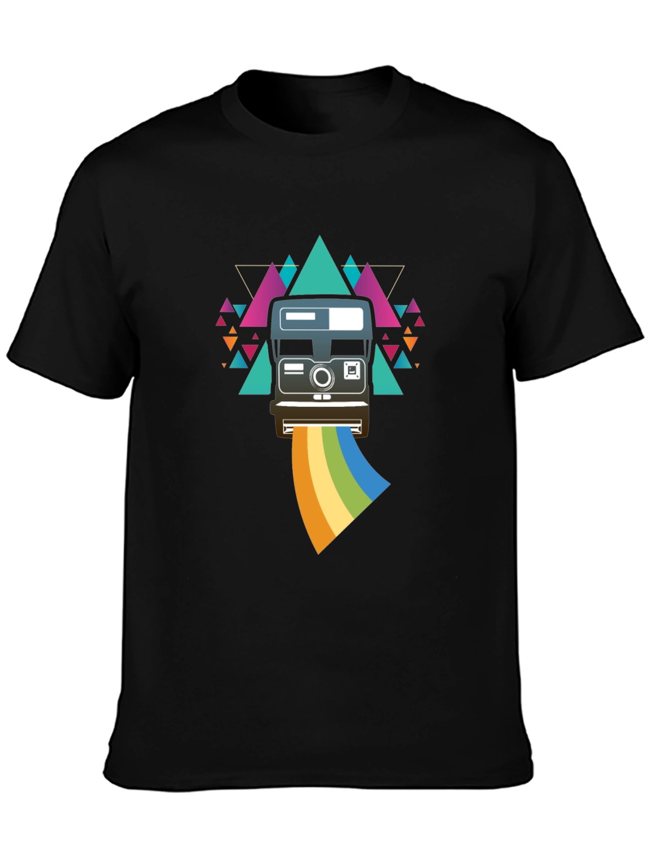 Retro Camera Rainbow Graphic Tee - Unisex