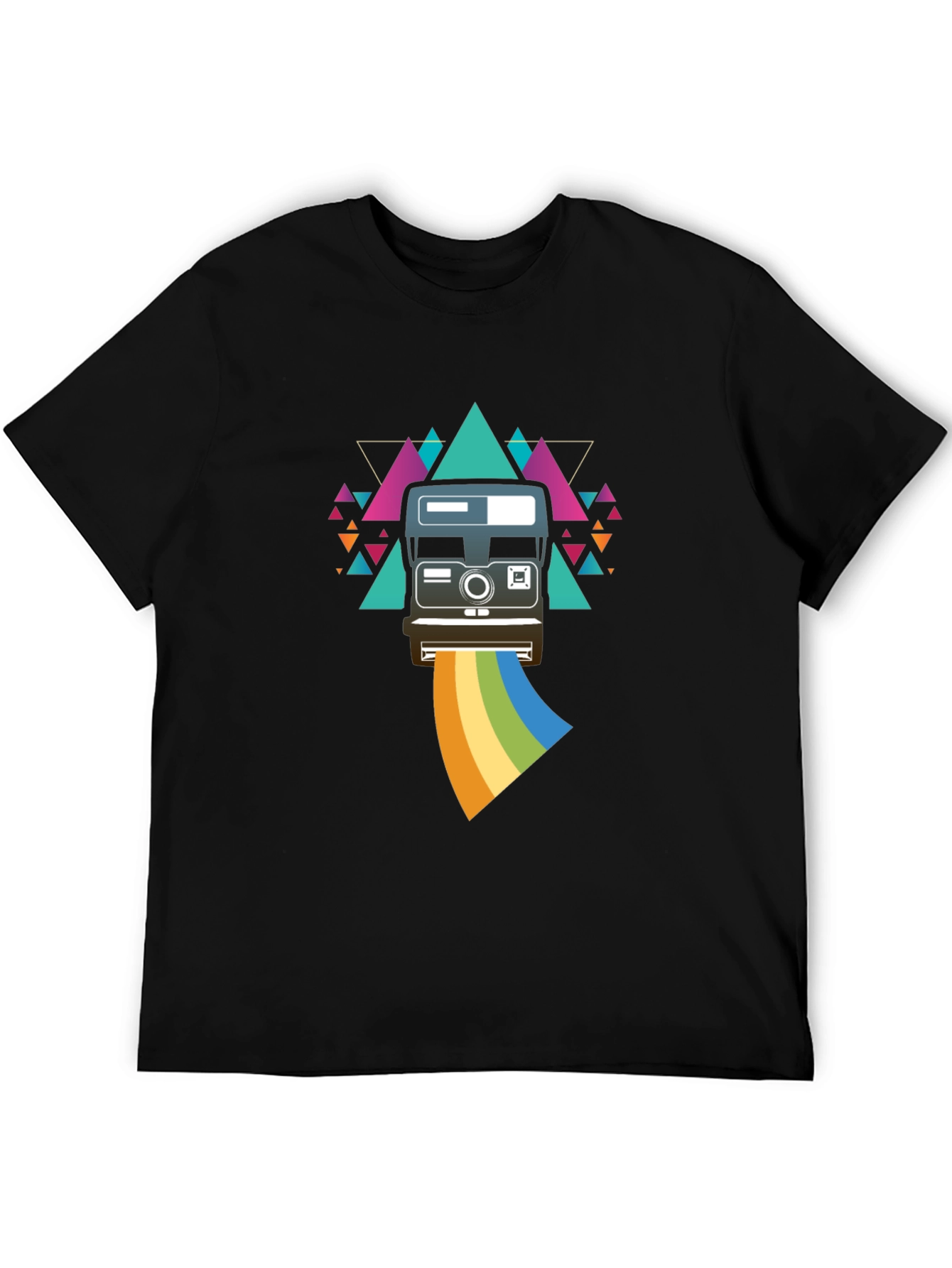 Retro Camera Rainbow Graphic Tee - Unisex