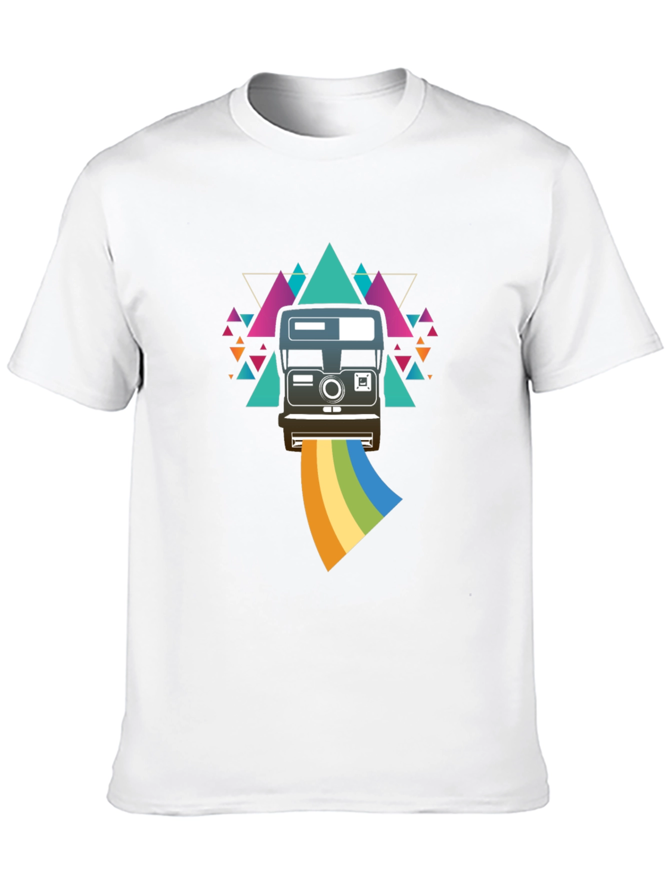 Retro Camera Rainbow Graphic Tee - Unisex