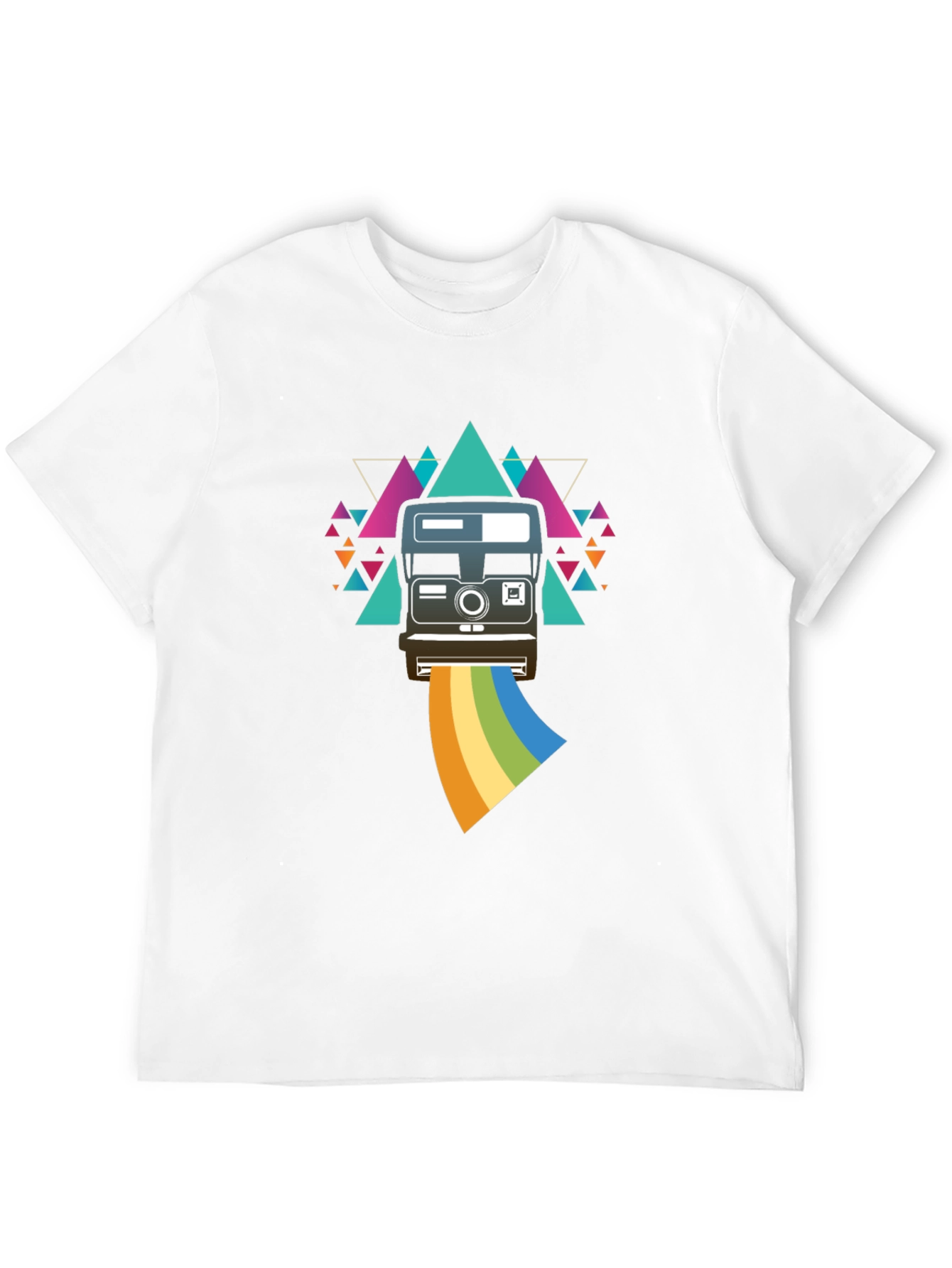Retro Camera Rainbow Graphic Tee - Unisex