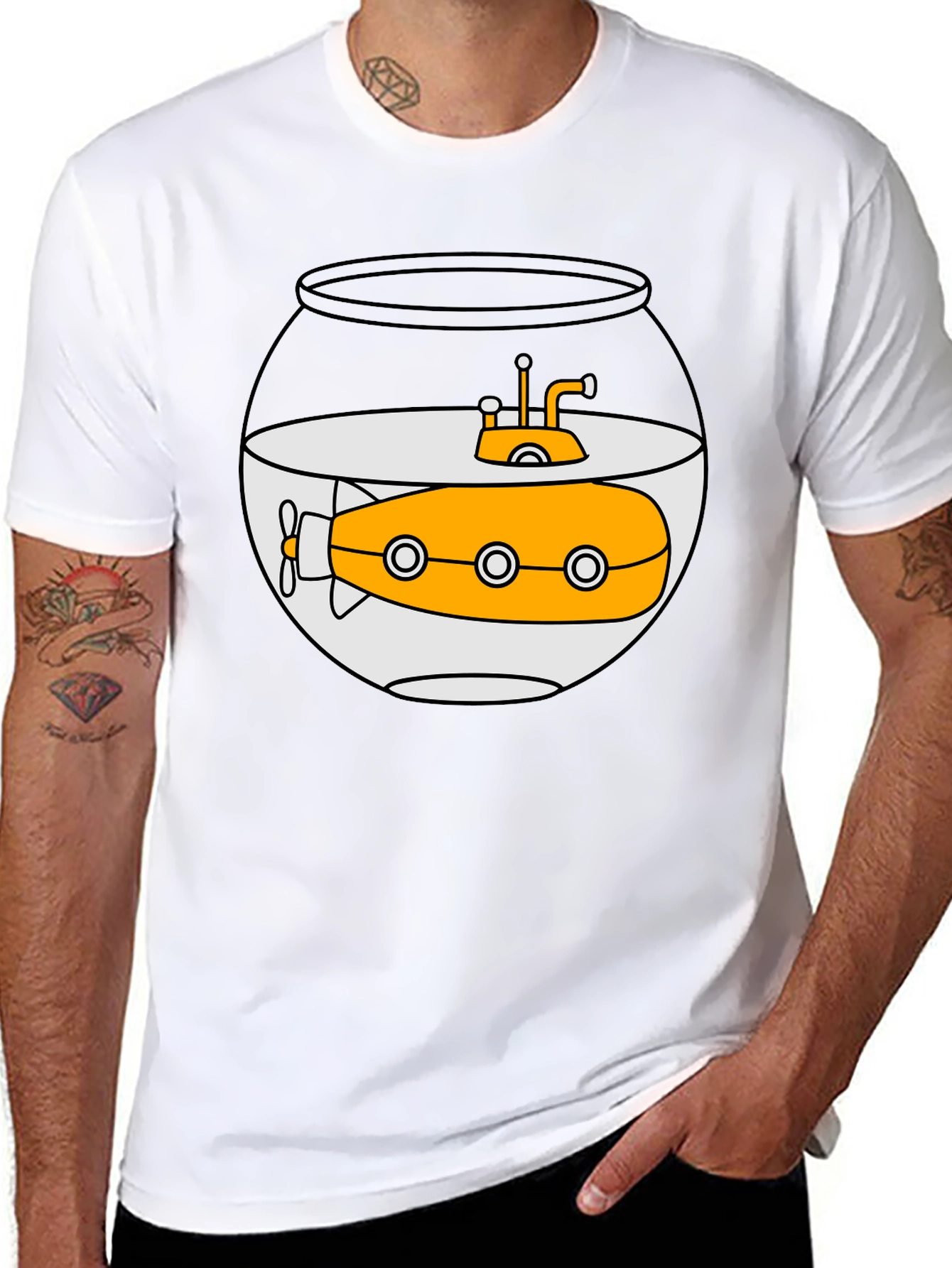 Submarine in a Bowl Graphic Tee