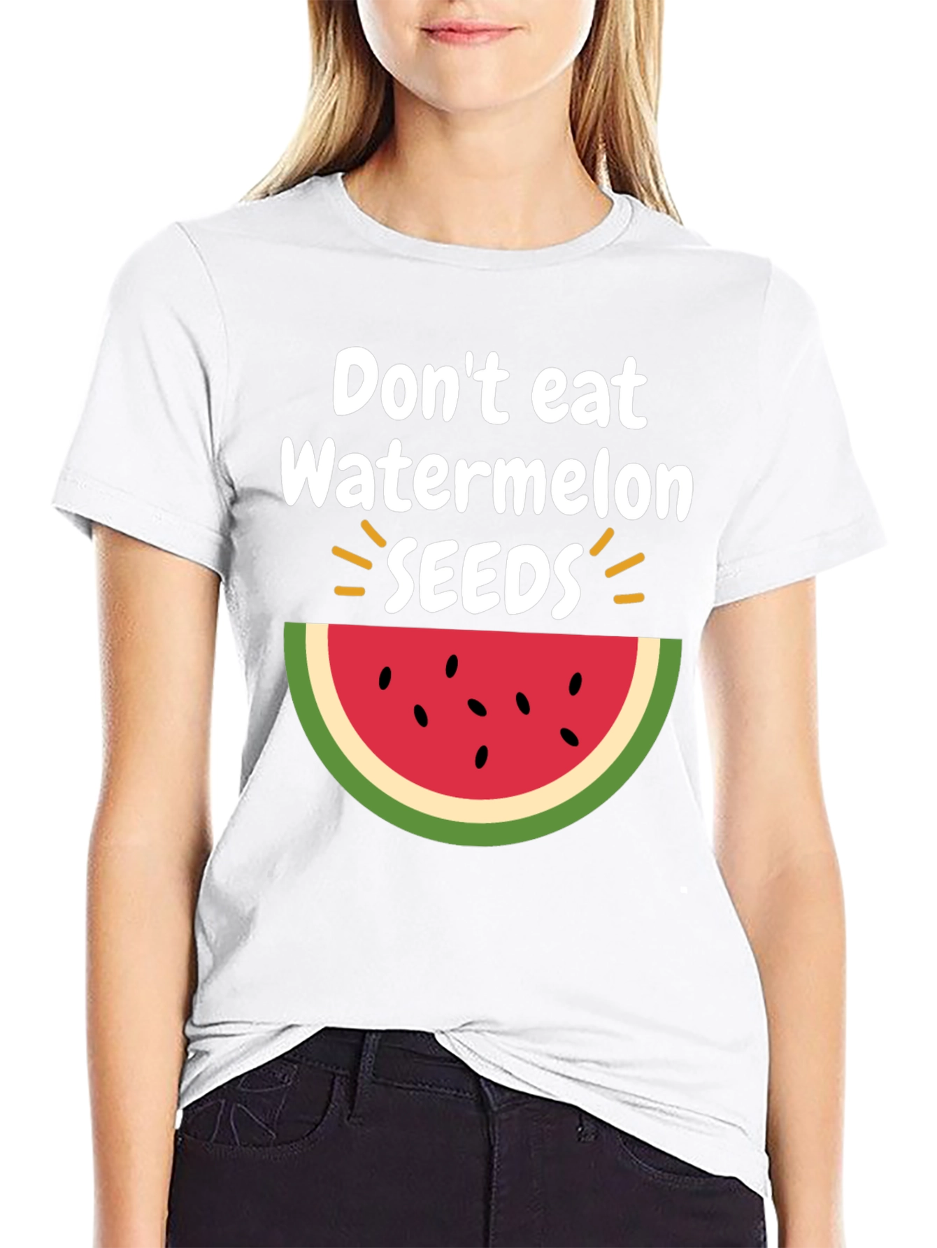 Dont Eat Watermelon Seeds T-Shirt Fun Summer Tee