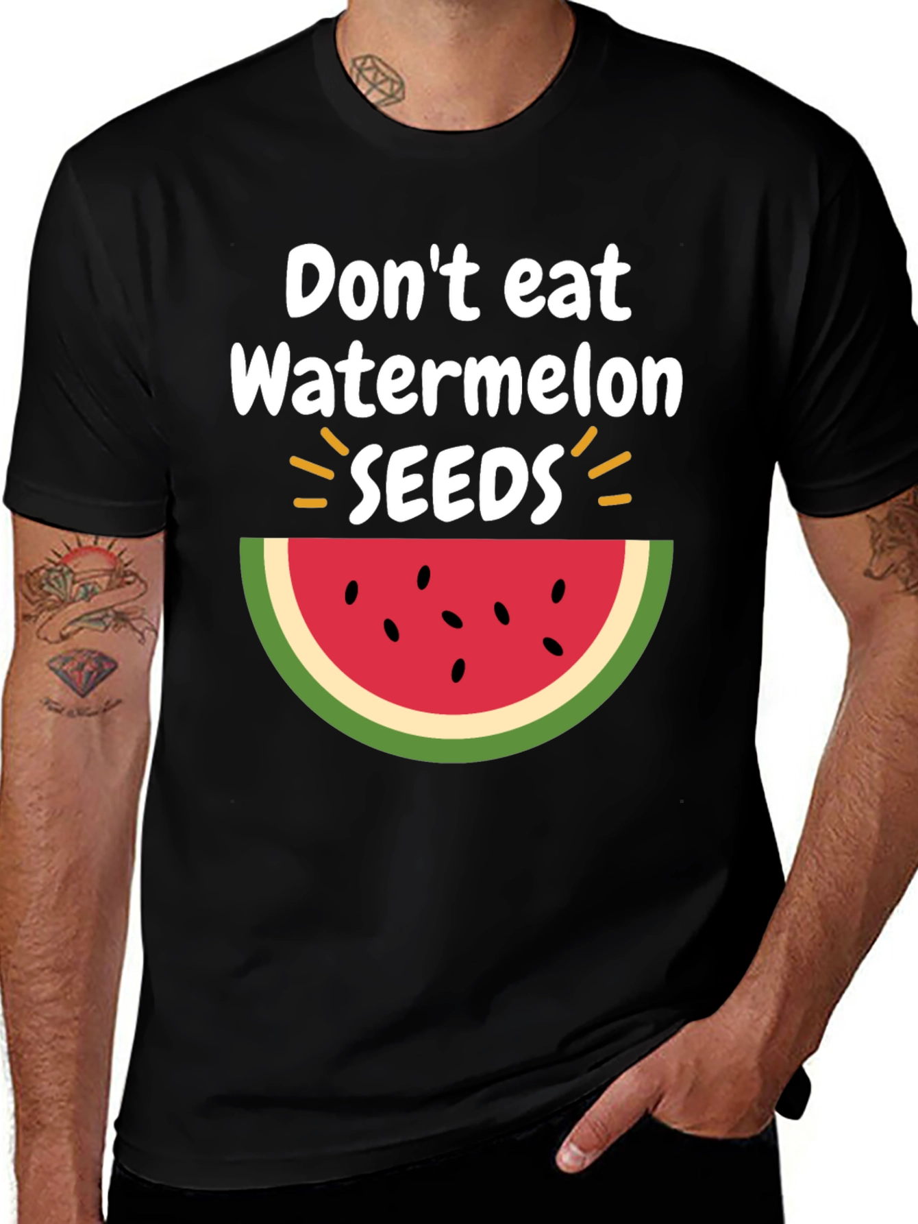 Dont Eat Watermelon Seeds T-Shirt Fun Summer Tee