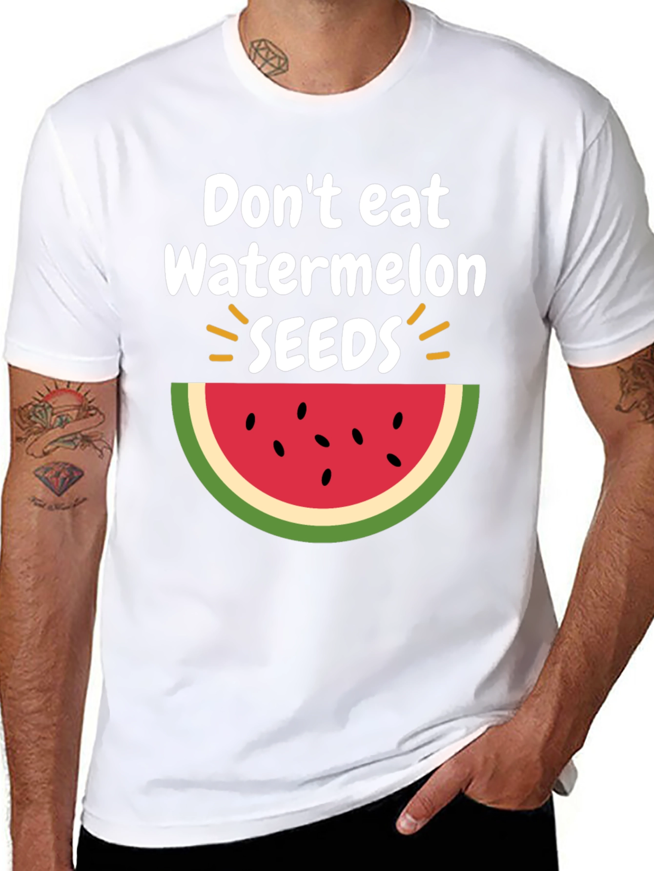 Dont Eat Watermelon Seeds T-Shirt Fun Summer Tee