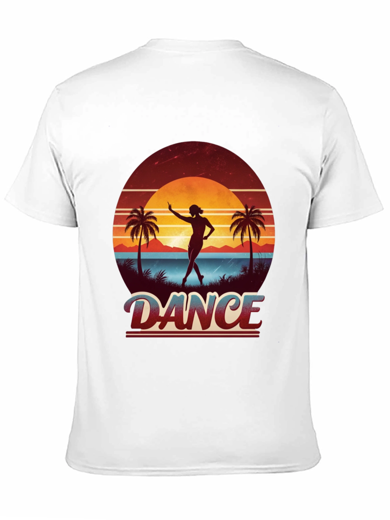 Dance Retro Sunset Black T-Shirt