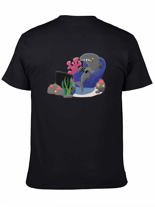 Gamer Shark Graphic Tee - Comfy and Fun!