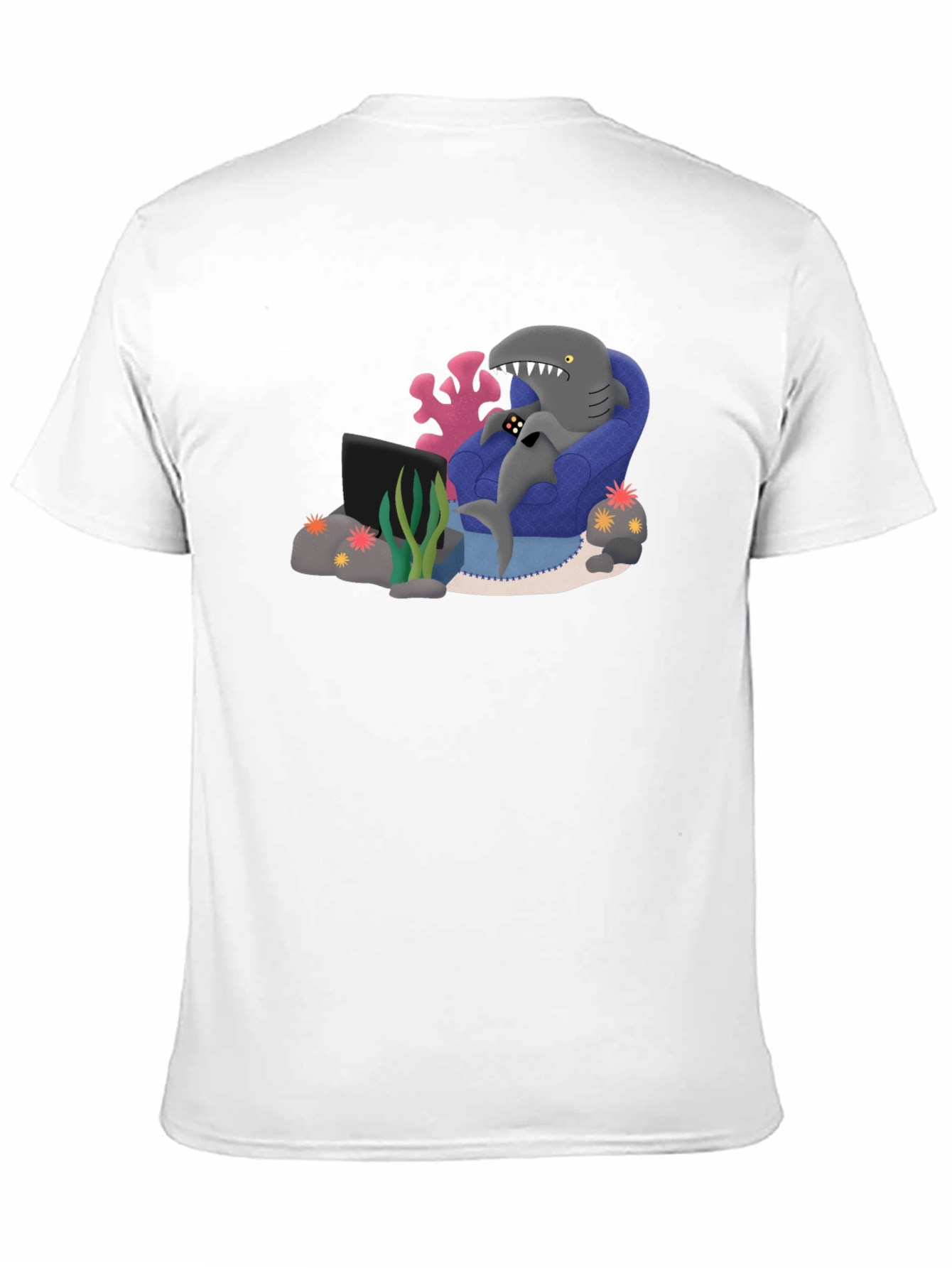 Gamer Shark Graphic Tee - Comfy and Fun!