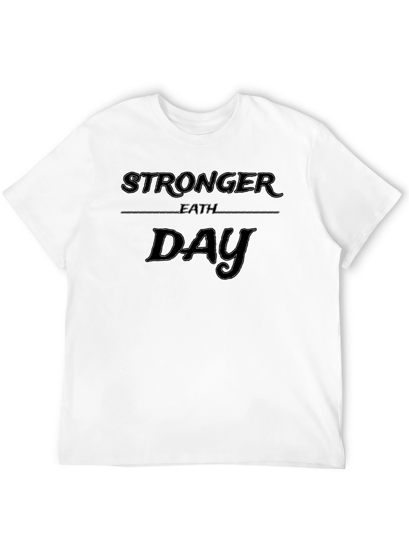Stronger Than Yesterday Black T-Shirt