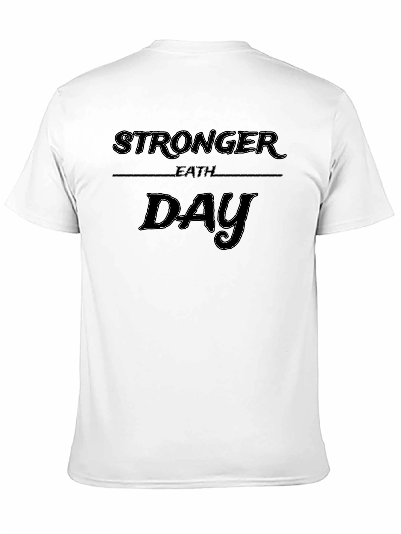 Stronger Than Yesterday Black T-Shirt
