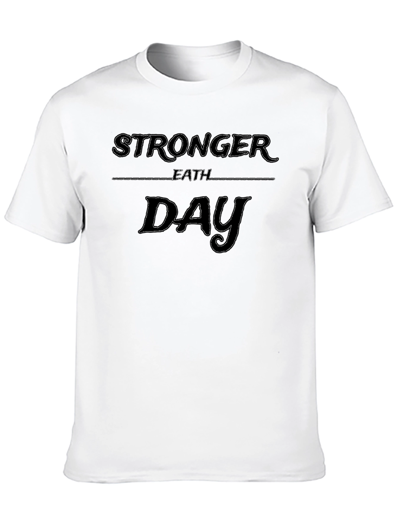 Stronger Than Yesterday Black T-Shirt