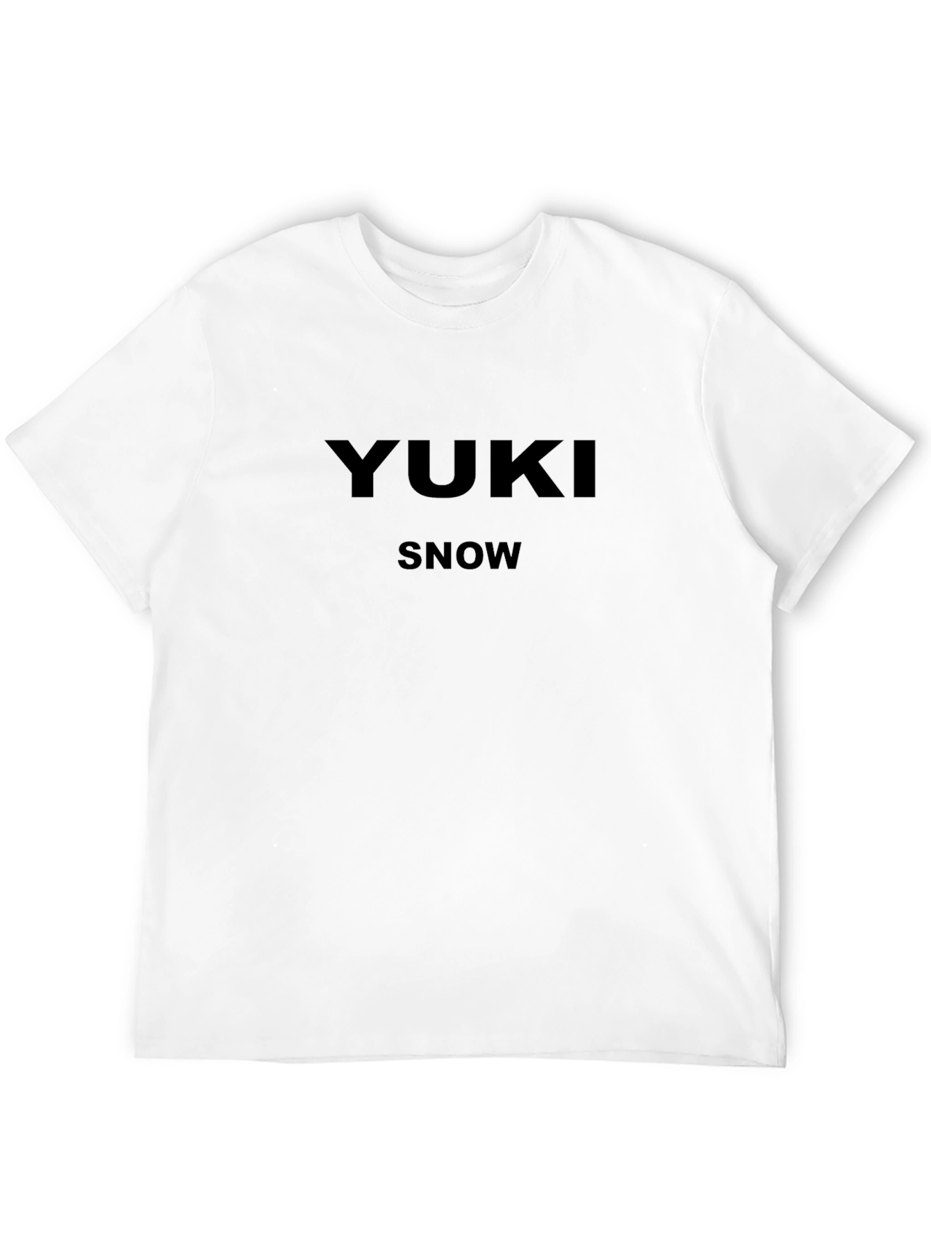 Yuki Snow Black Graphic Tee - Modern Comfort