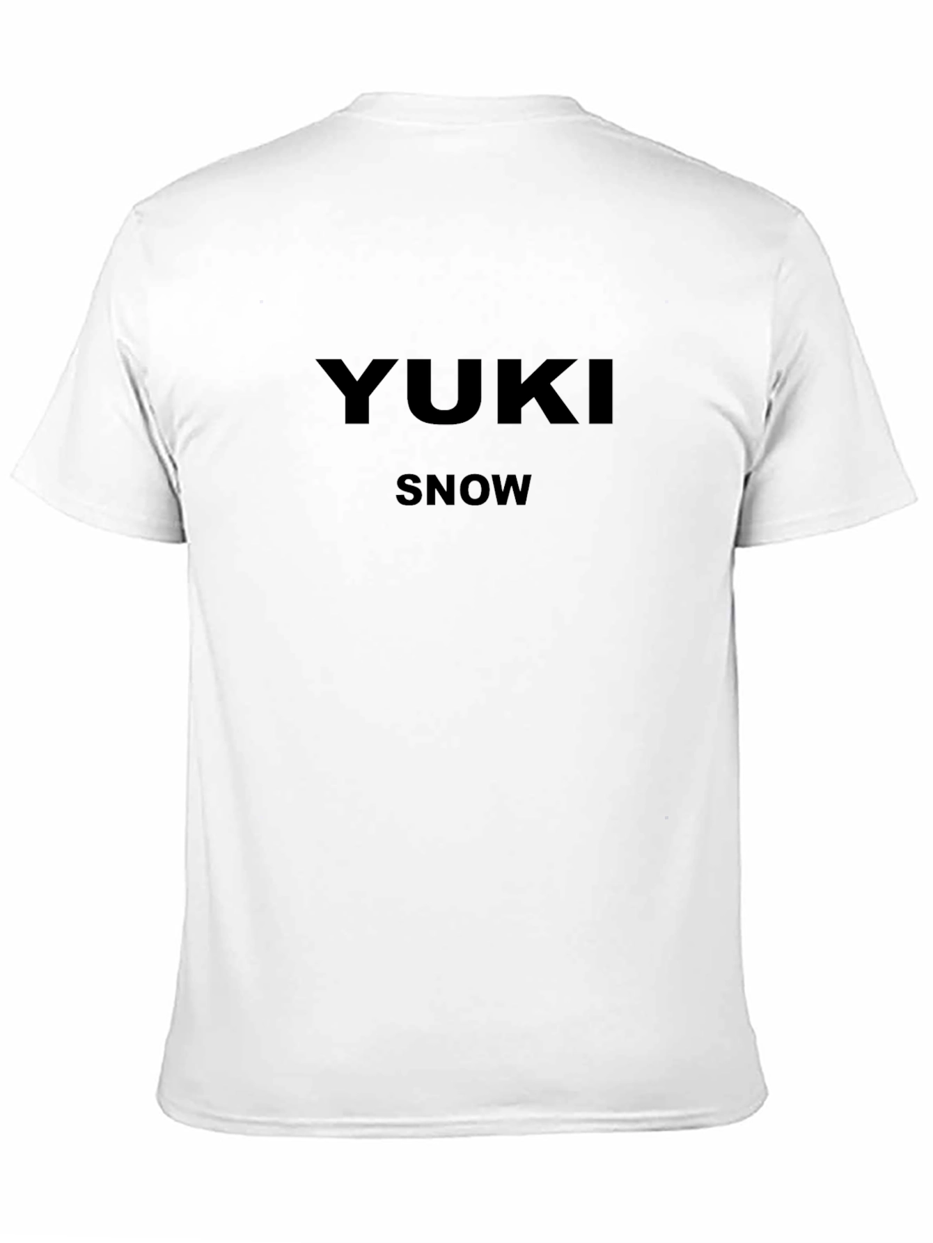 Yuki Snow Black Graphic Tee - Modern Comfort