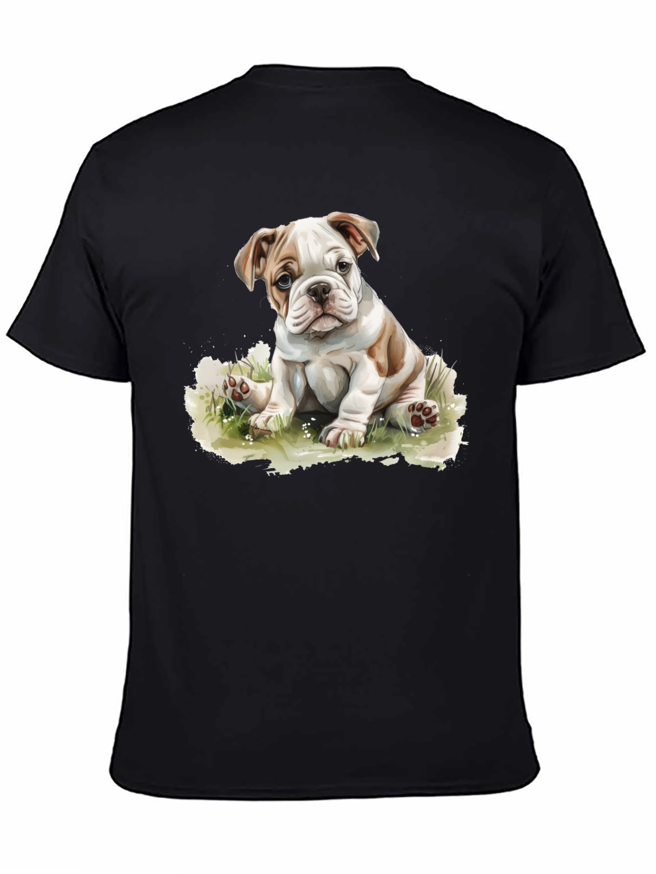 Bulldog Puppy Graphic T-Shirt - Cute Dog Tee