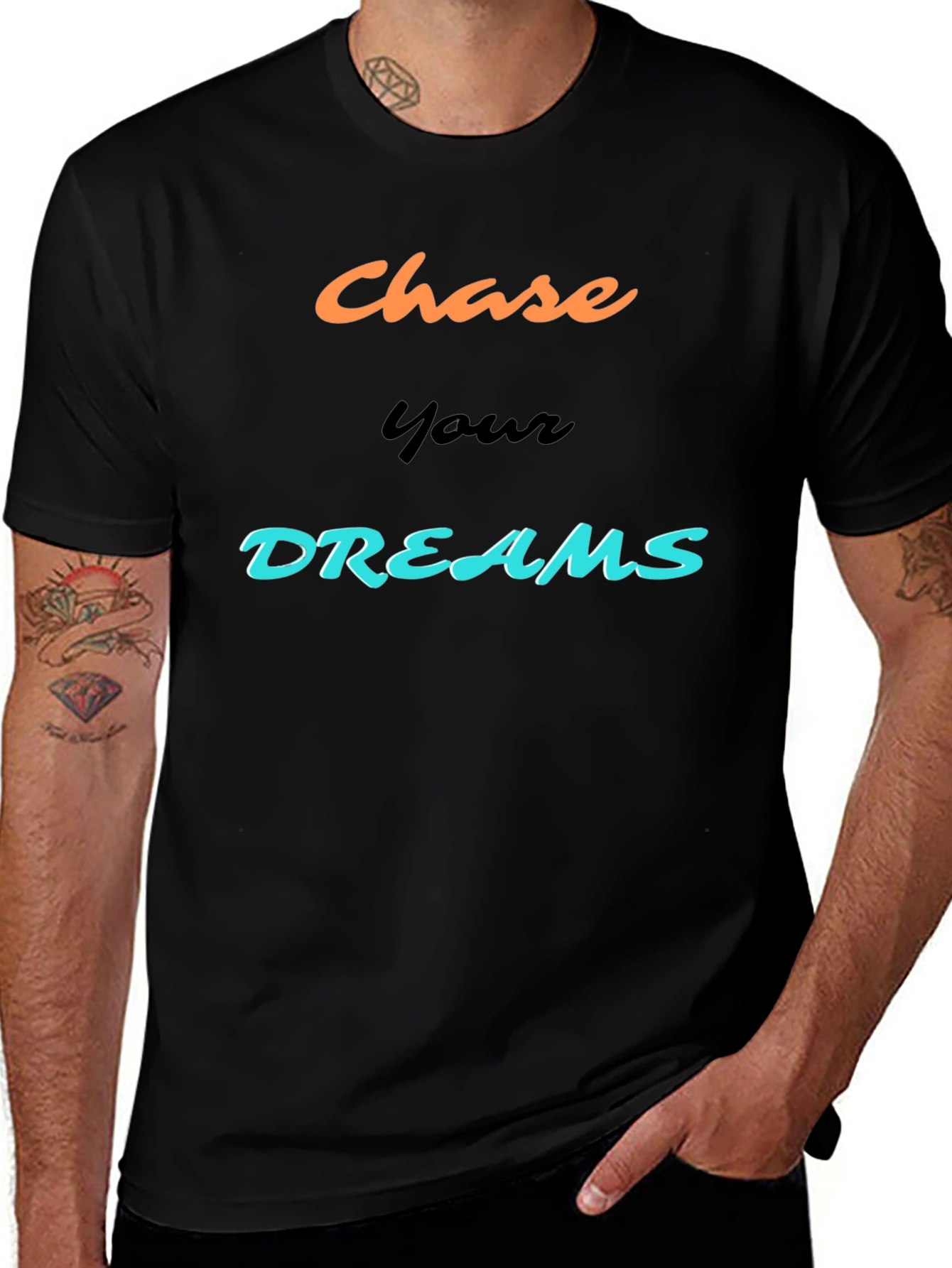 Chase Your Dreams Graphic Tee - Motivational Design