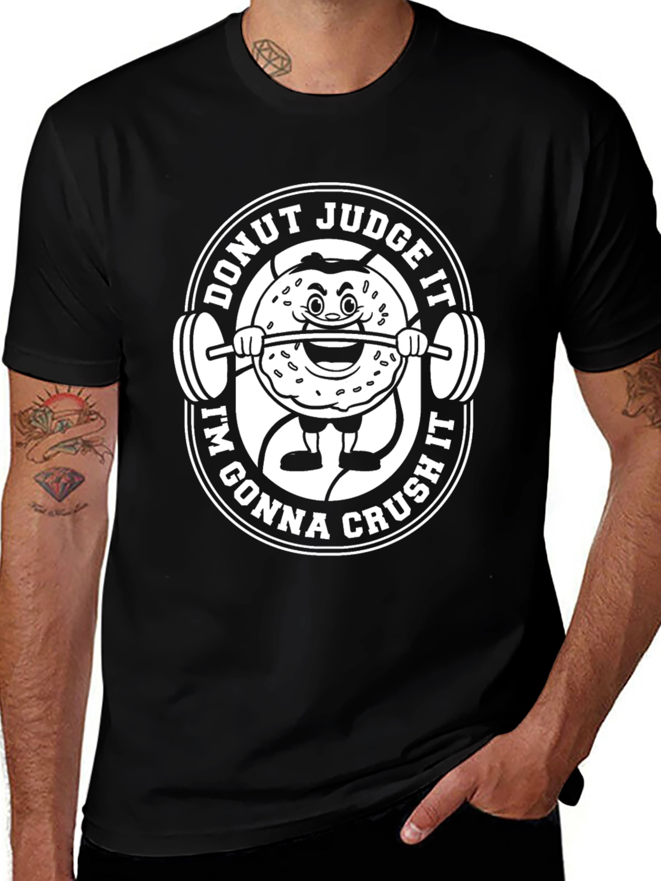 Donut Judge It Black T-Shirt