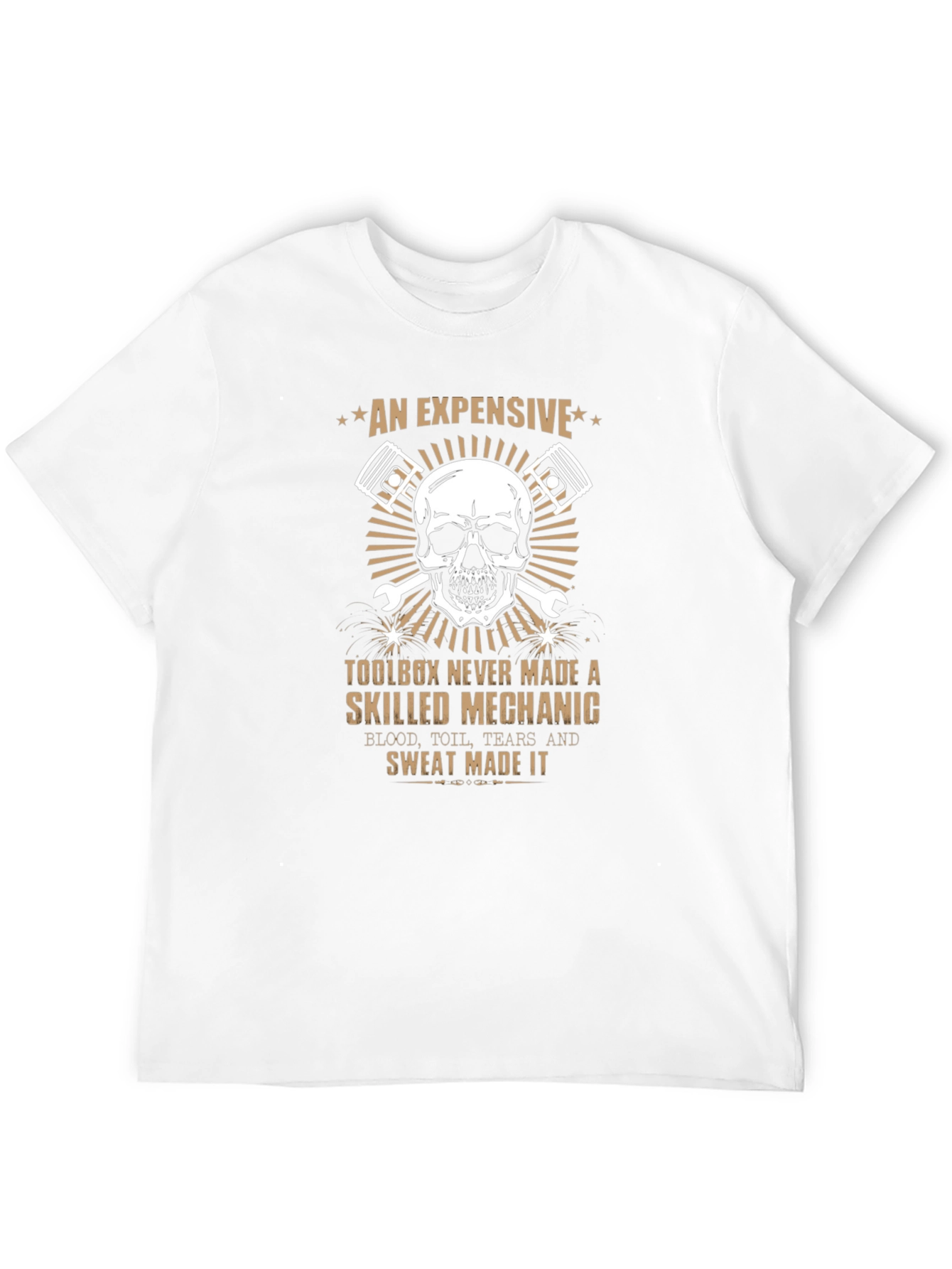 Mechanic Skull Graphic T-Shirt - An Expensive Toolbox