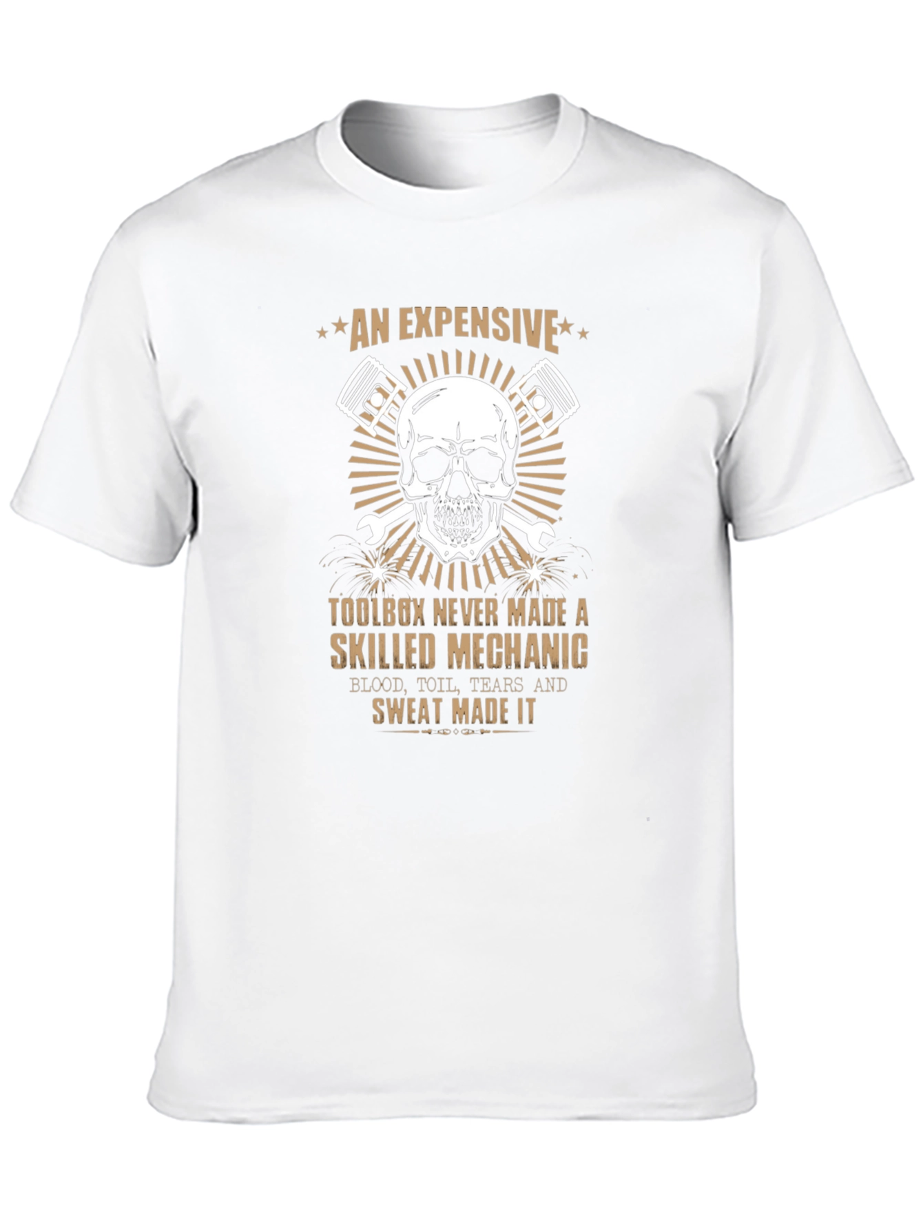 Mechanic Skull Graphic T-Shirt - An Expensive Toolbox