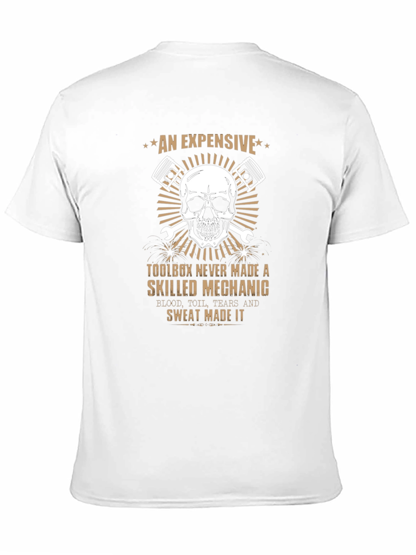 Mechanic Skull Graphic T-Shirt - An Expensive Toolbox