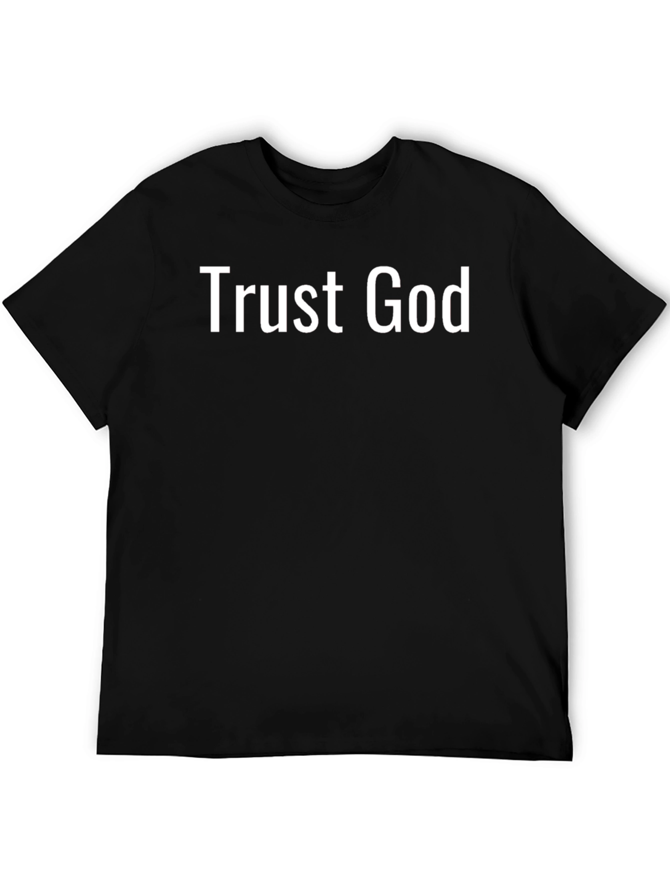 Trust God Graphic Tee - Mens Black T-Shirt