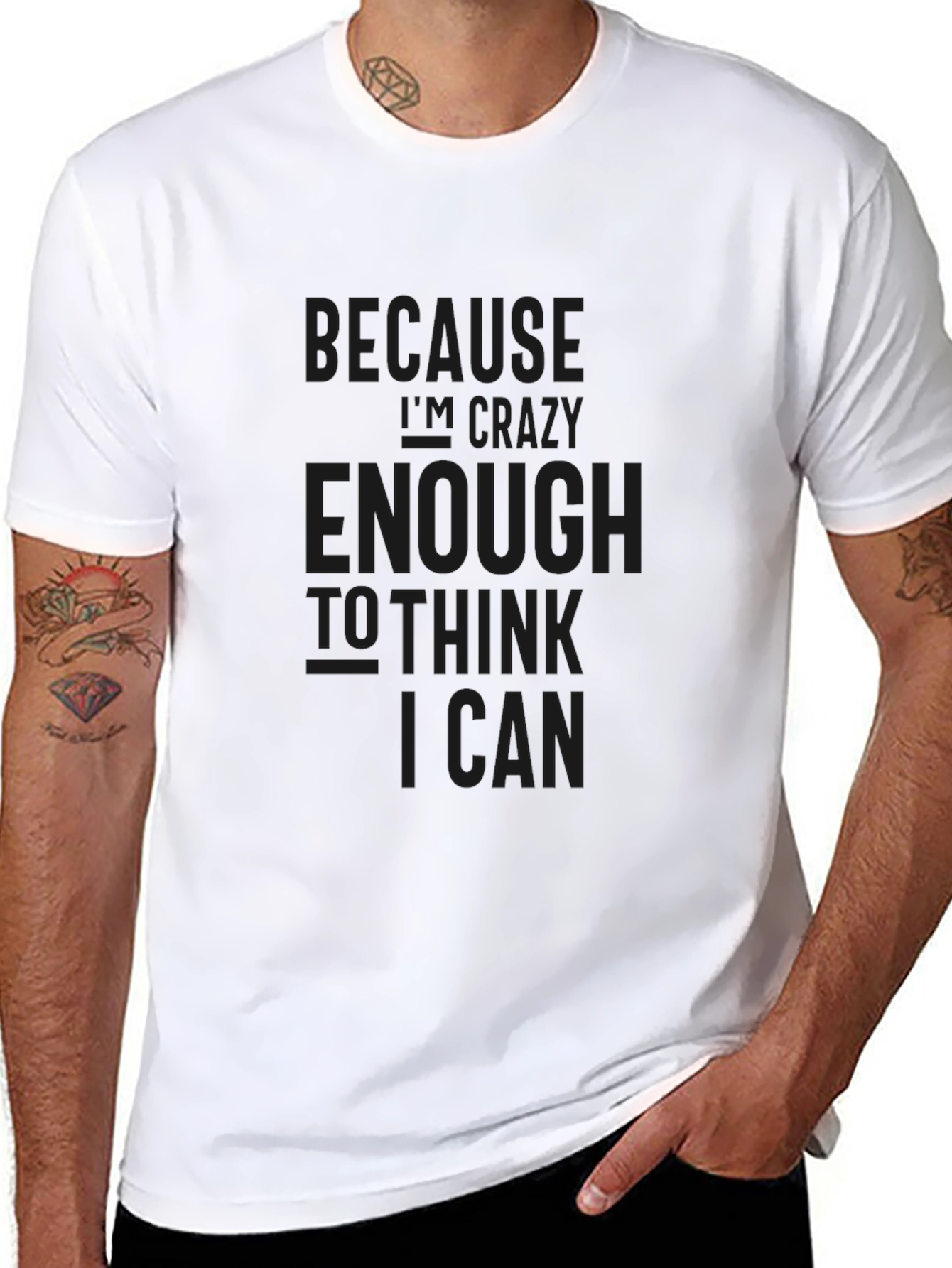 Crazy Enough Black T-Shirt