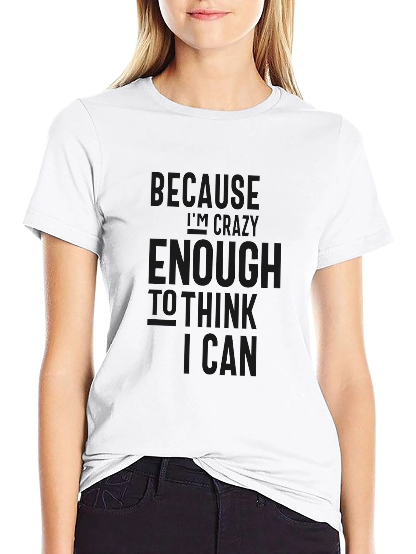 Crazy Enough Black T-Shirt