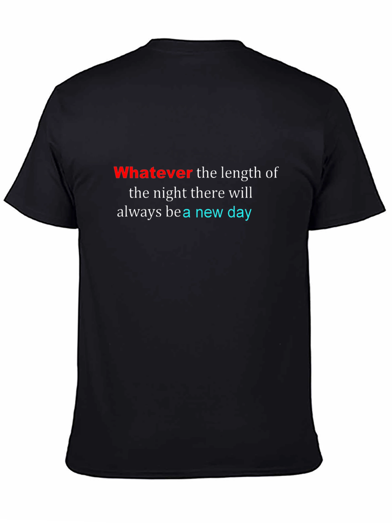 Inspirational New Day Black T-Shirt