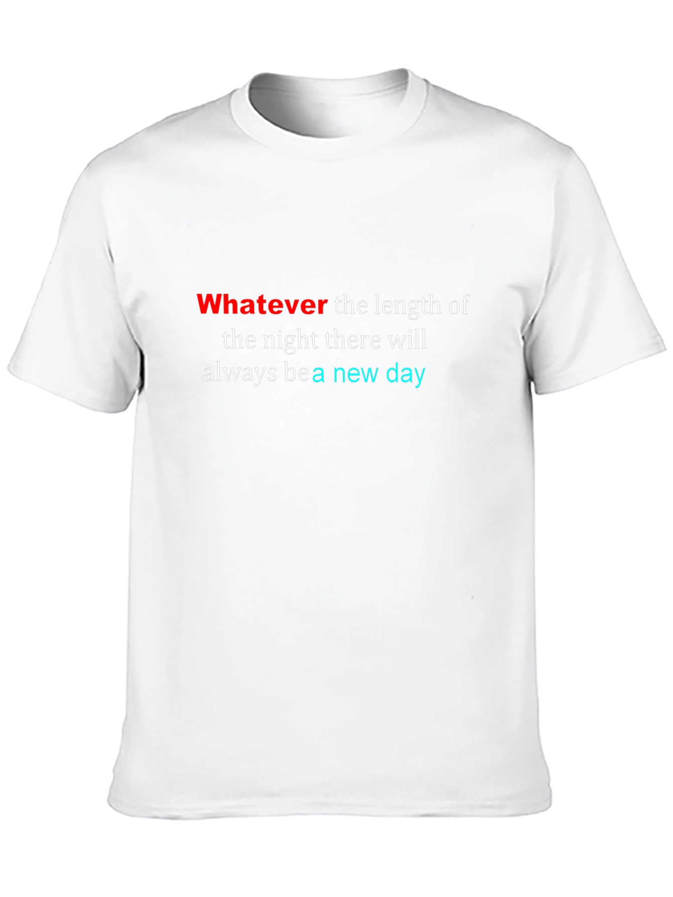 Inspirational New Day Black T-Shirt