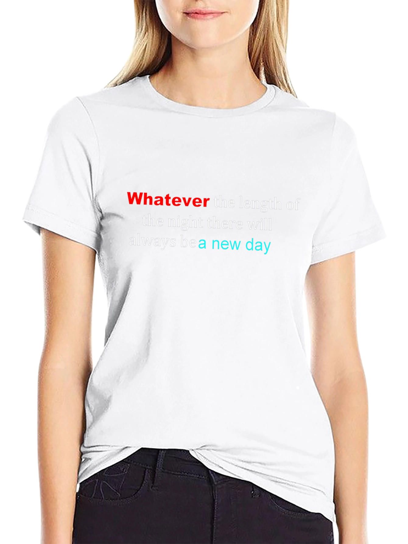 Inspirational New Day Black T-Shirt