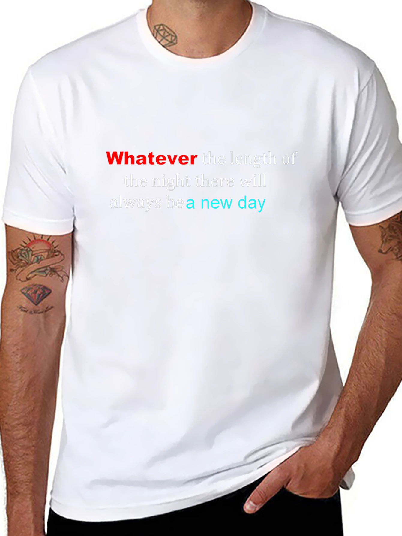 Inspirational New Day Black T-Shirt