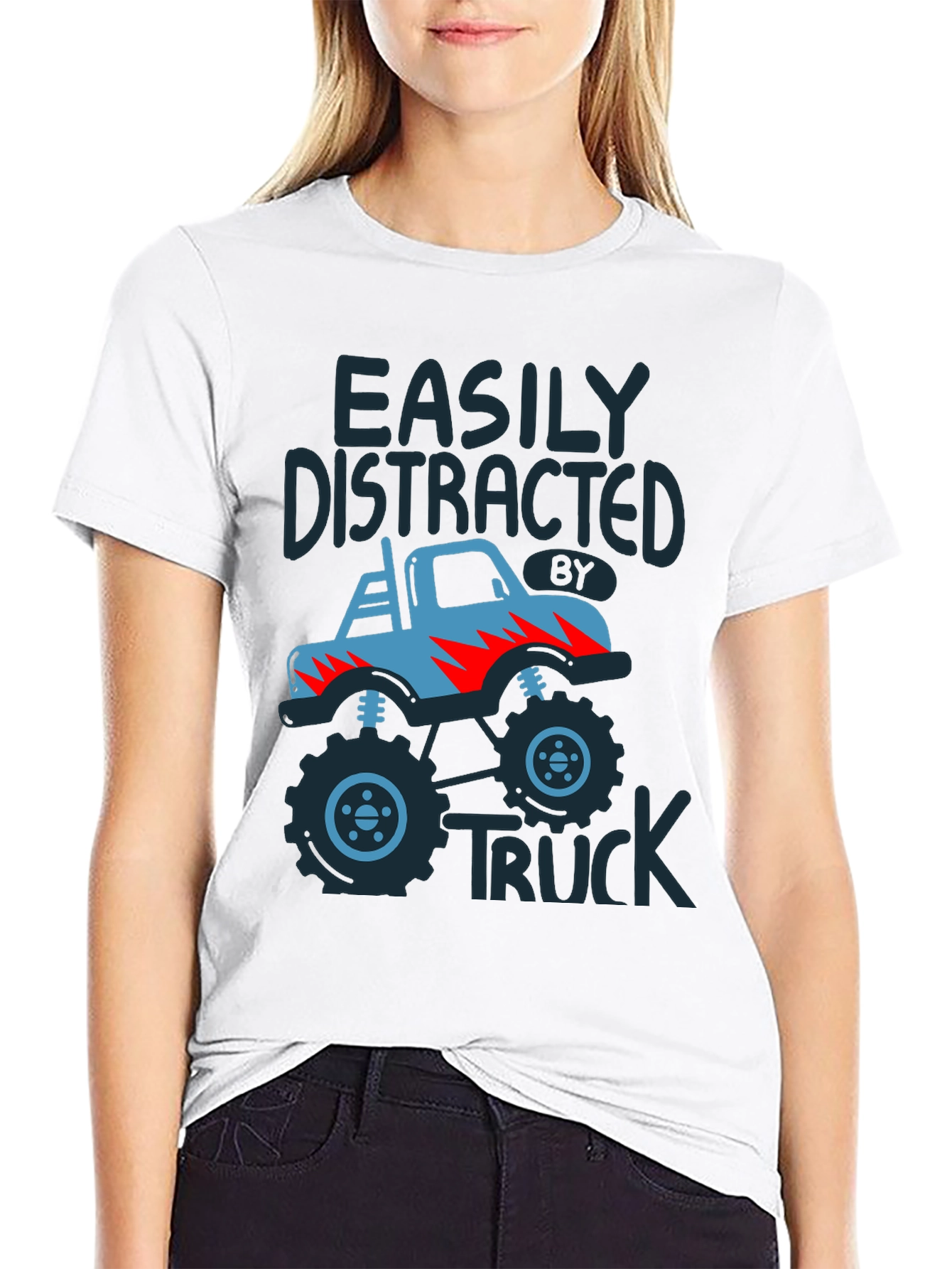 Easily Distracted by Truck Graphic Tee