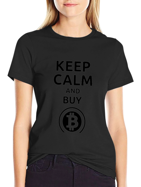 Keep Calm & Buy Bitcoin - Black T-Shirt