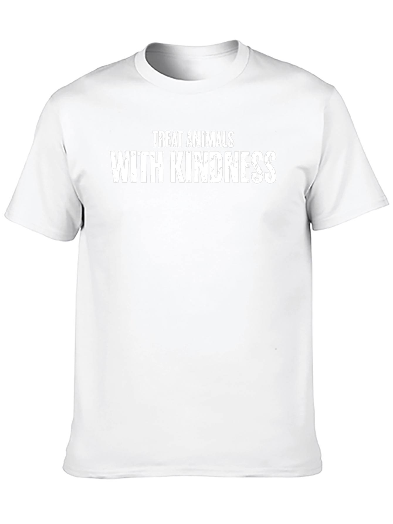 Treat Animals With Kindness Black T-Shirt
