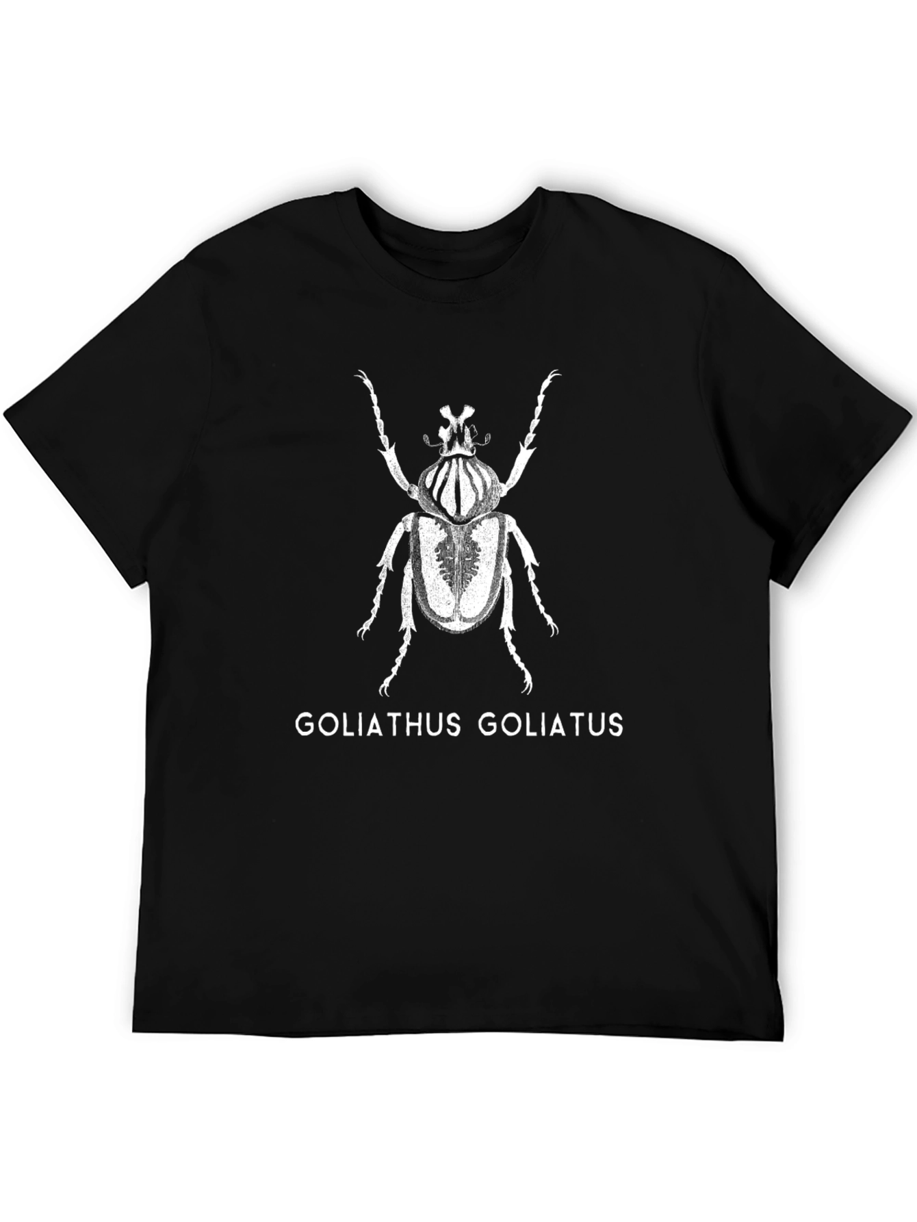 Goliathus Beetle Graphic Tee - Black Insect T-Shirt