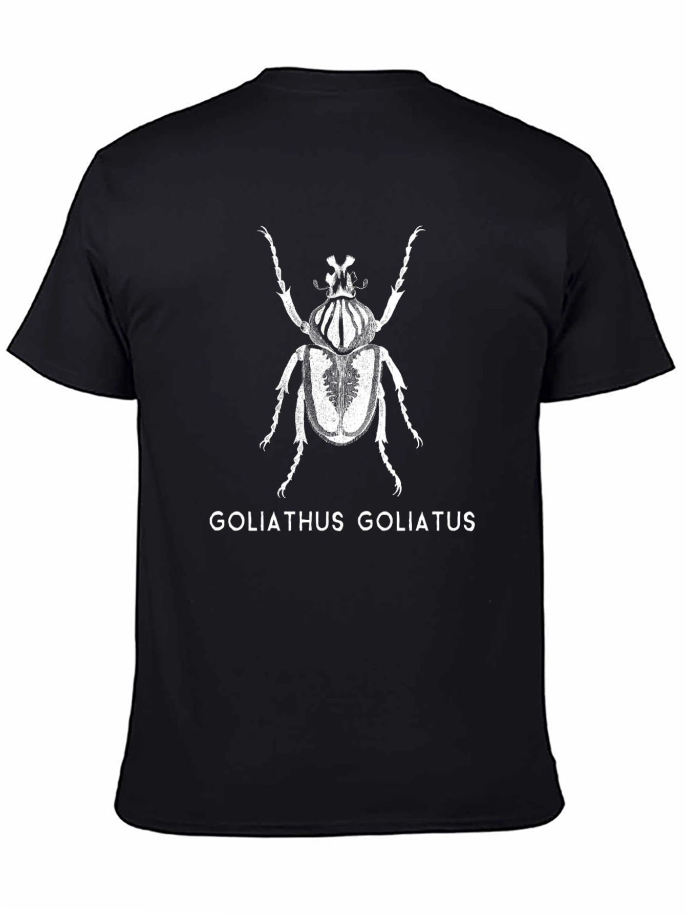 Goliathus Beetle Graphic Tee - Black Insect T-Shirt