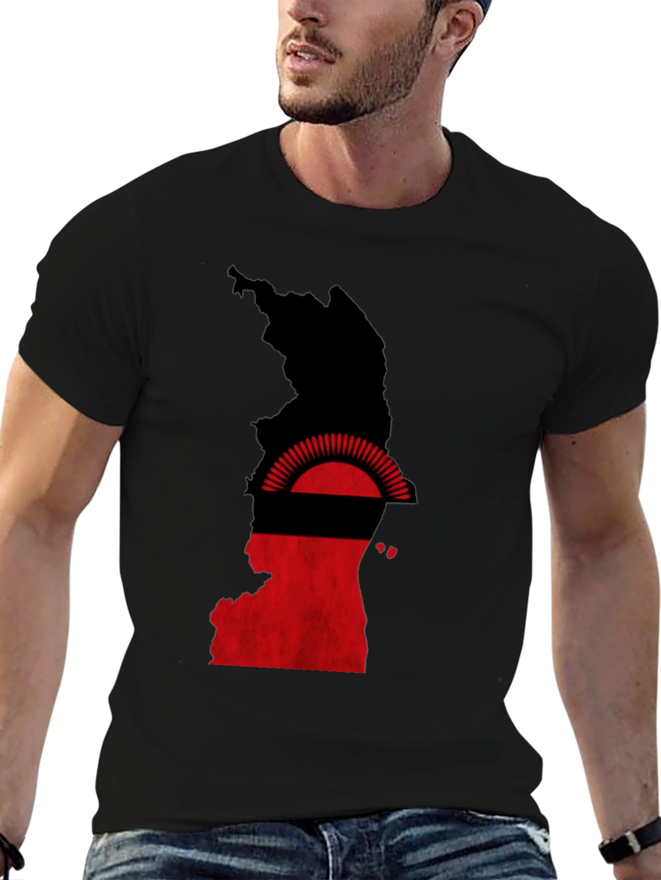 Malawi Flag Graphic T-Shirt
