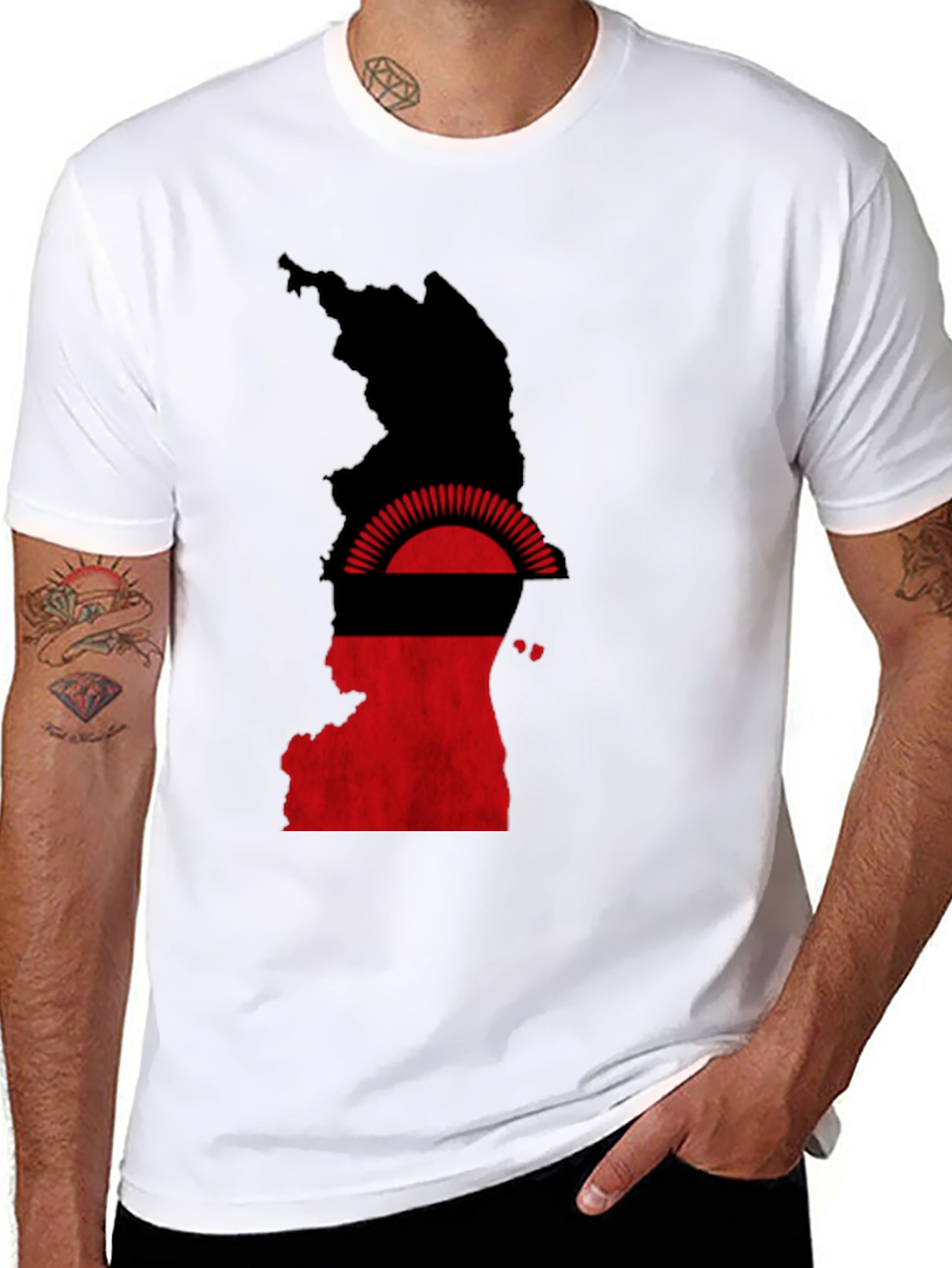 Malawi Flag Graphic T-Shirt