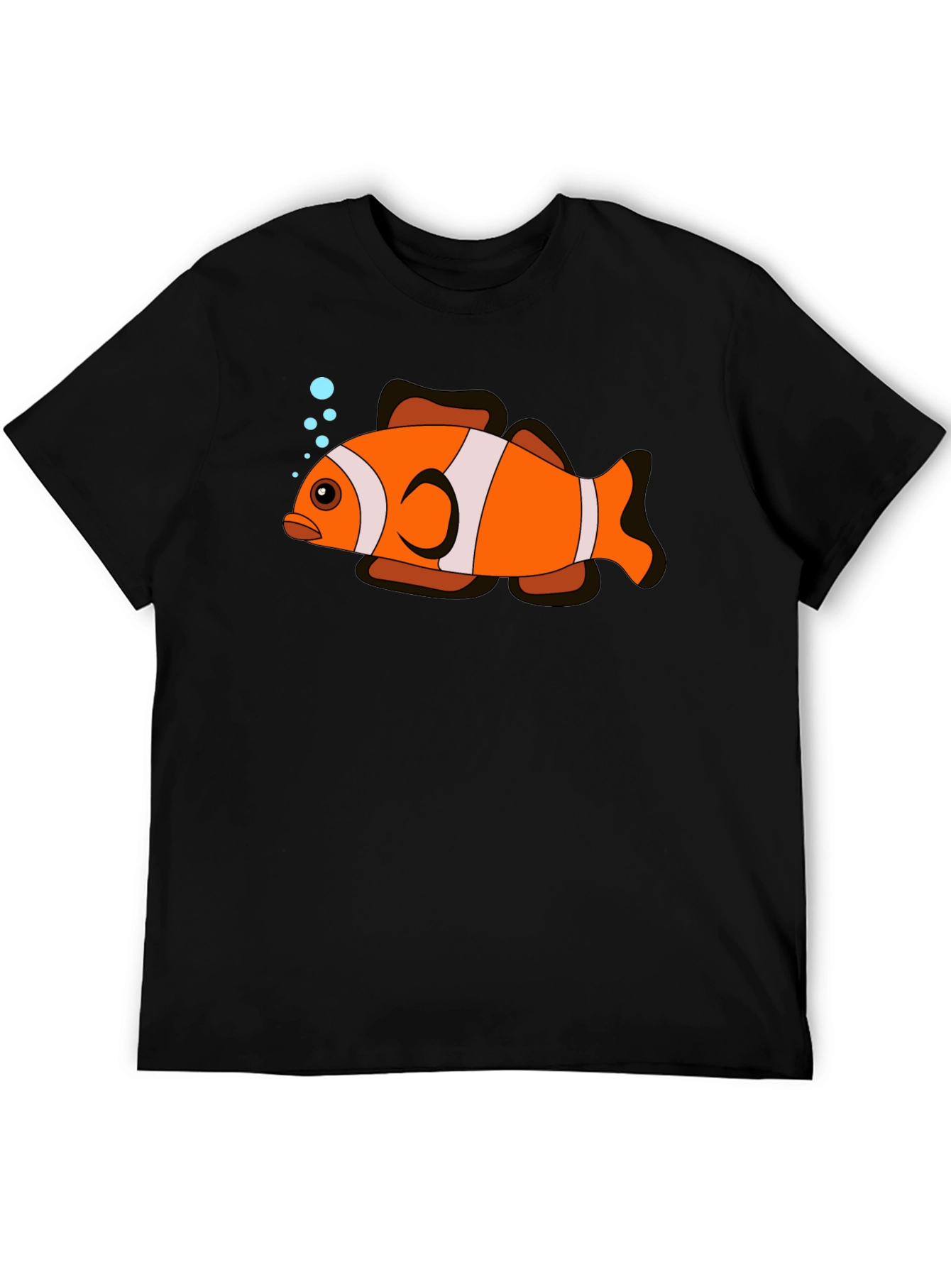 Clownfish Graphic Black T-Shirt