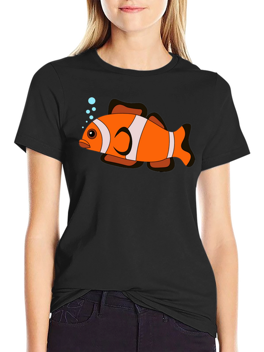 Clownfish Graphic Black T-Shirt