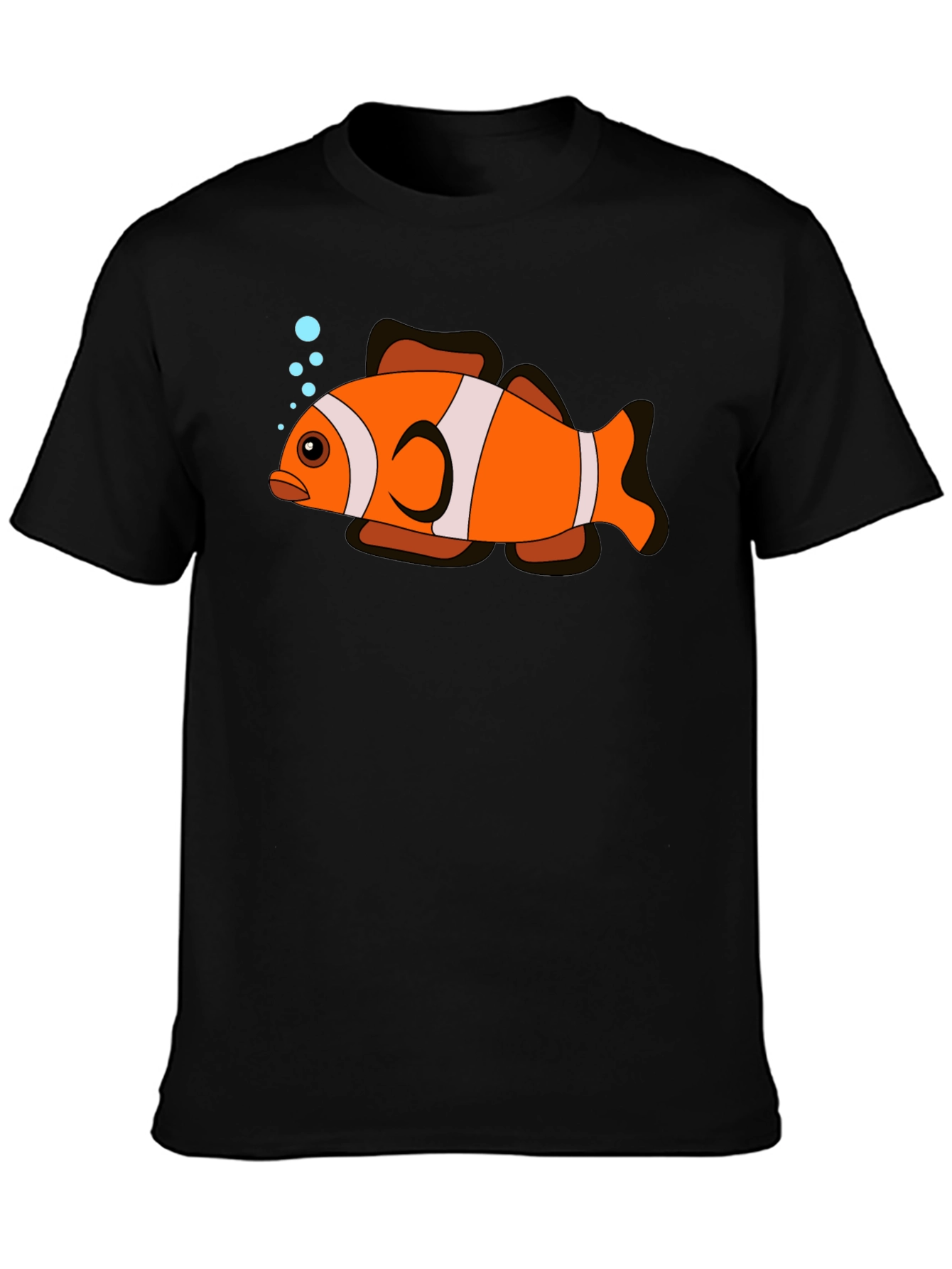 Clownfish Graphic Black T-Shirt