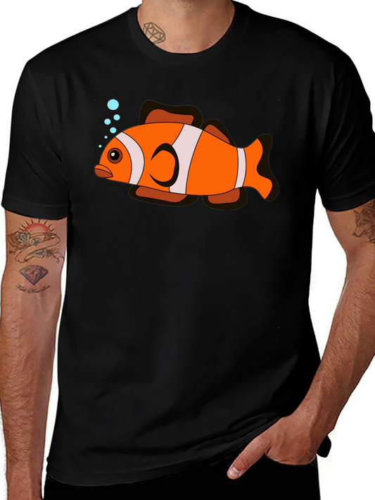 Clownfish Graphic Black T-Shirt