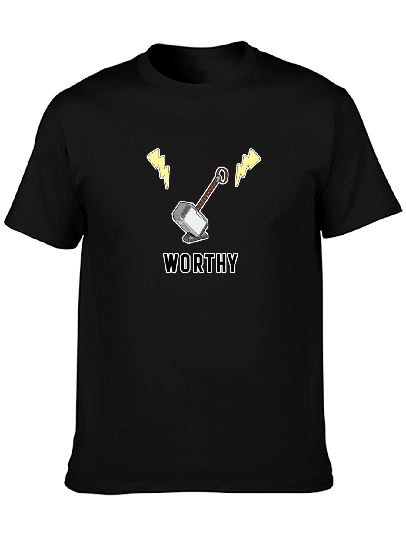 Worthy Hammer T-Shirt - Superhero Tee