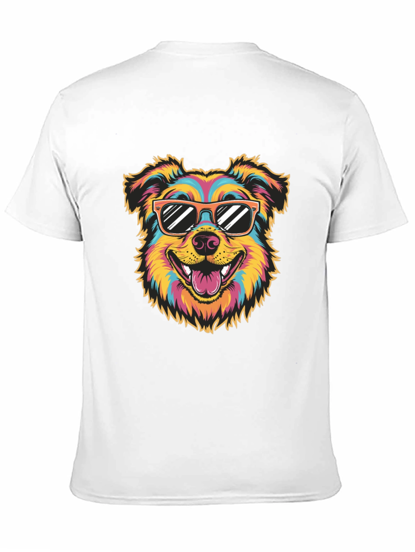 Cool Dog Graphic Tee - Black Cotton T-Shirt