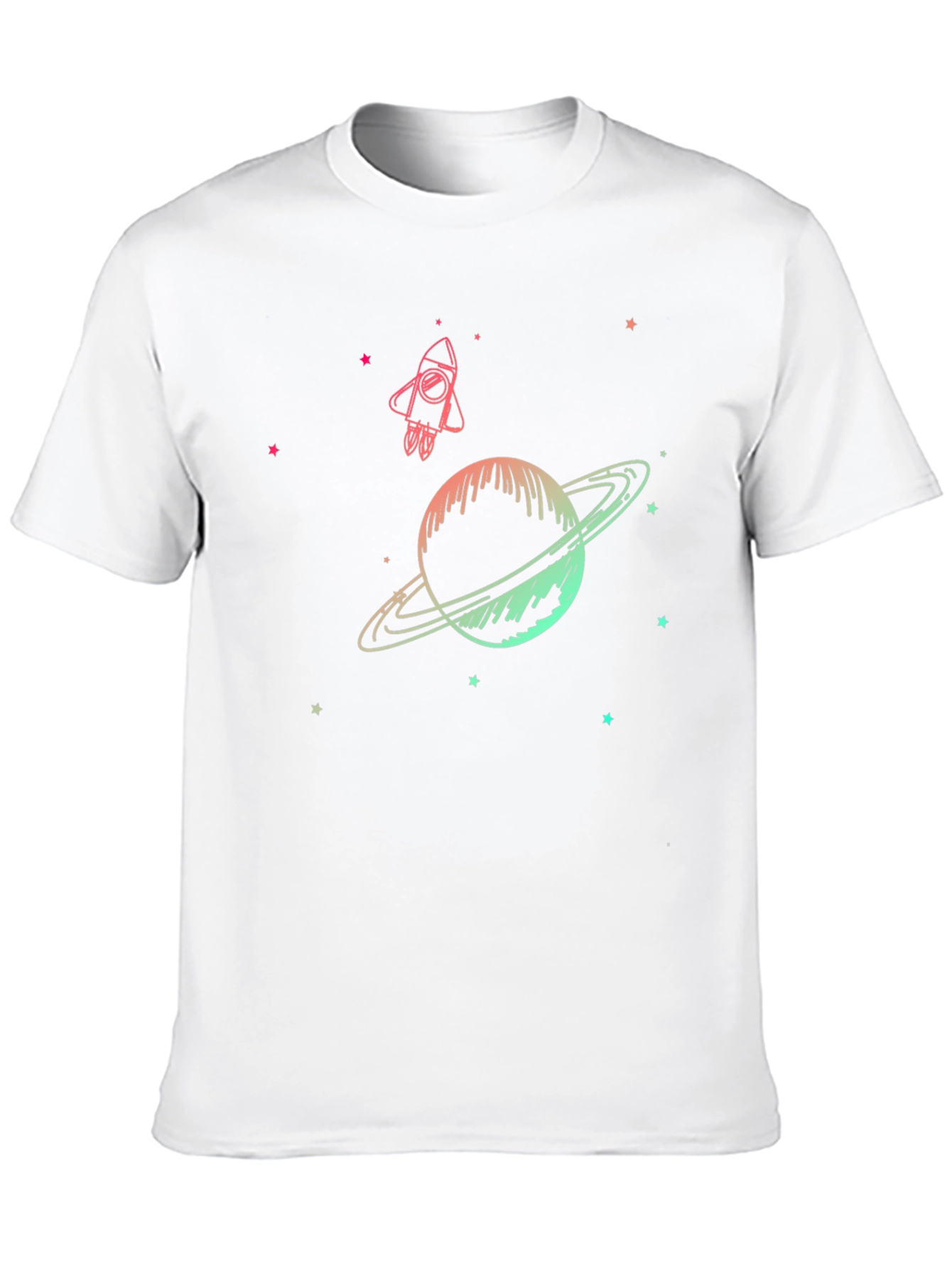 Space Dreams T-Shirt - Galaxy & Rocket Design