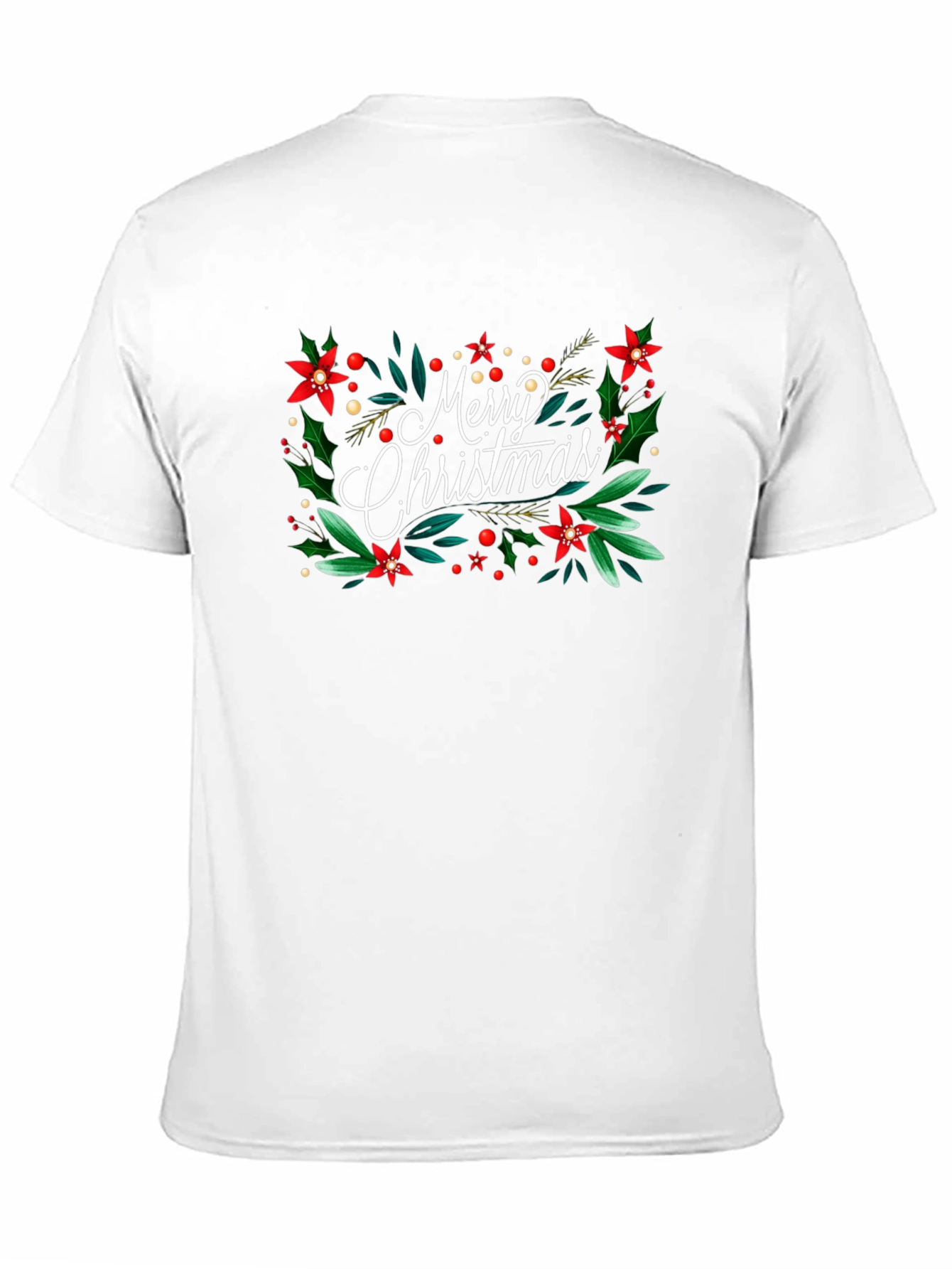 Festive Merry Christmas Graphic Tee - Holiday Cheer
